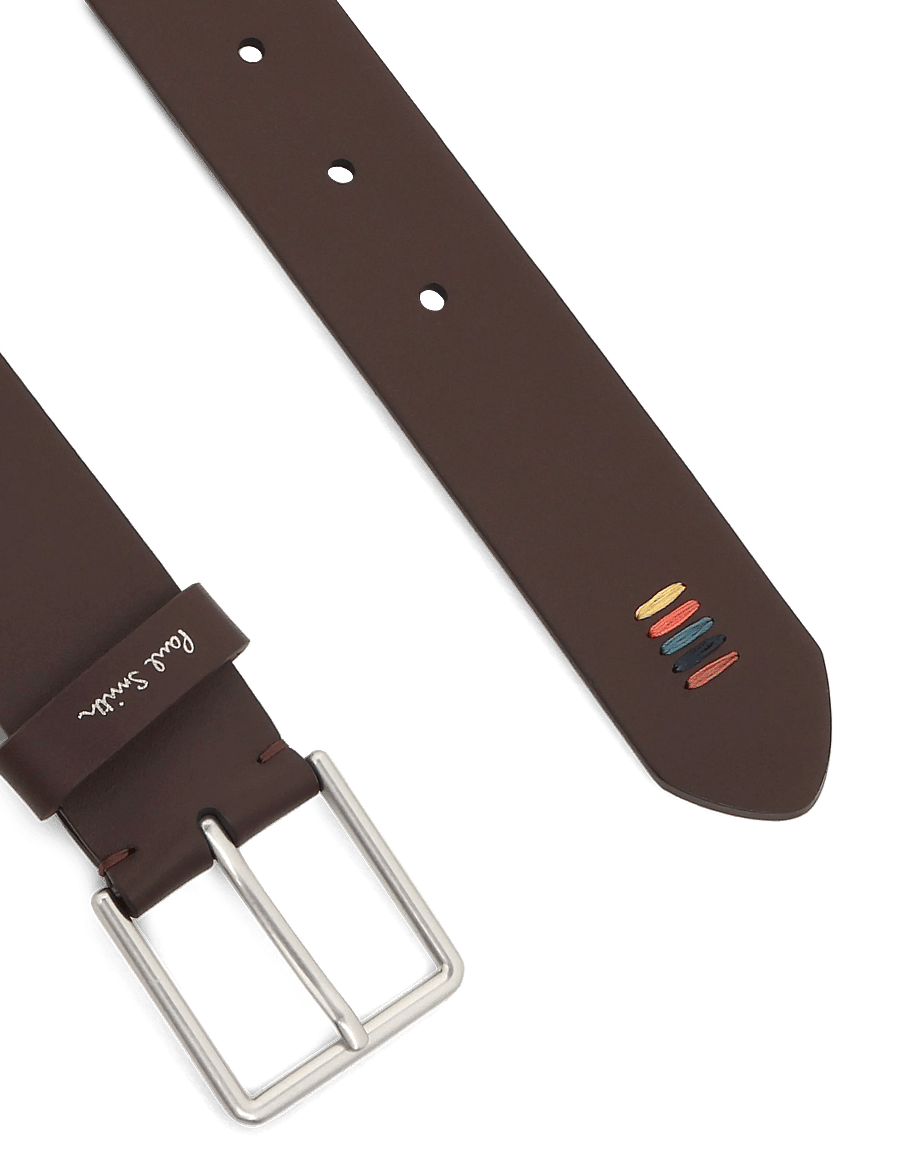 PS Paul Smith - MEN BELT STITCH - klassiske bælter - chocolate - 1