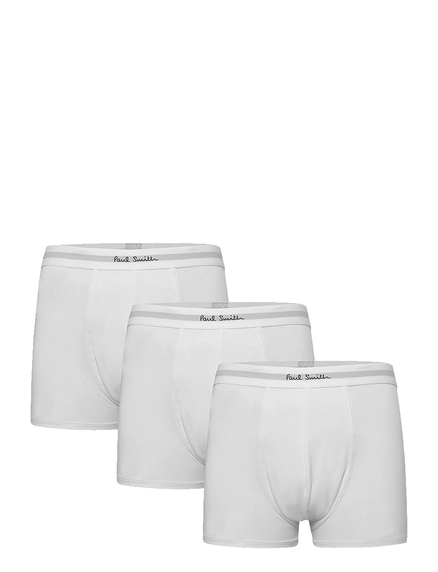 PS Paul Smith - MEN TRUNK 3 PACK PLAIN - multipakk aluspüksid - 01_white - 0
