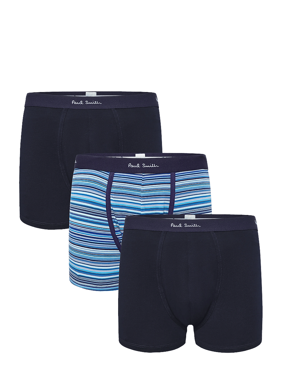 PS Paul Smith - MEN TRUNK 3 PACK SIGN MIX - multipack kalsonger - 47_navy - 0