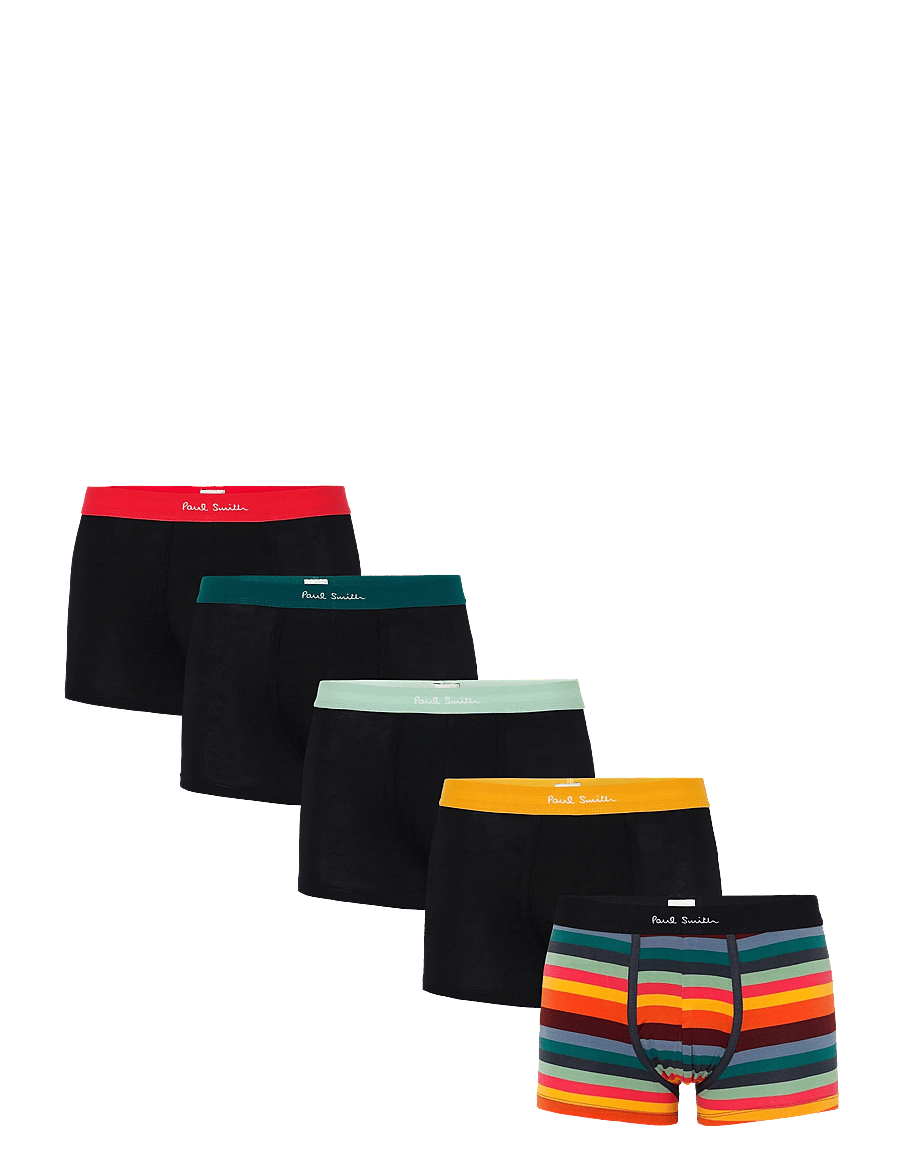 Paul Smith - MEN TRUNK 5 PACK BLK ARST - boxershorts - 79_black - 0