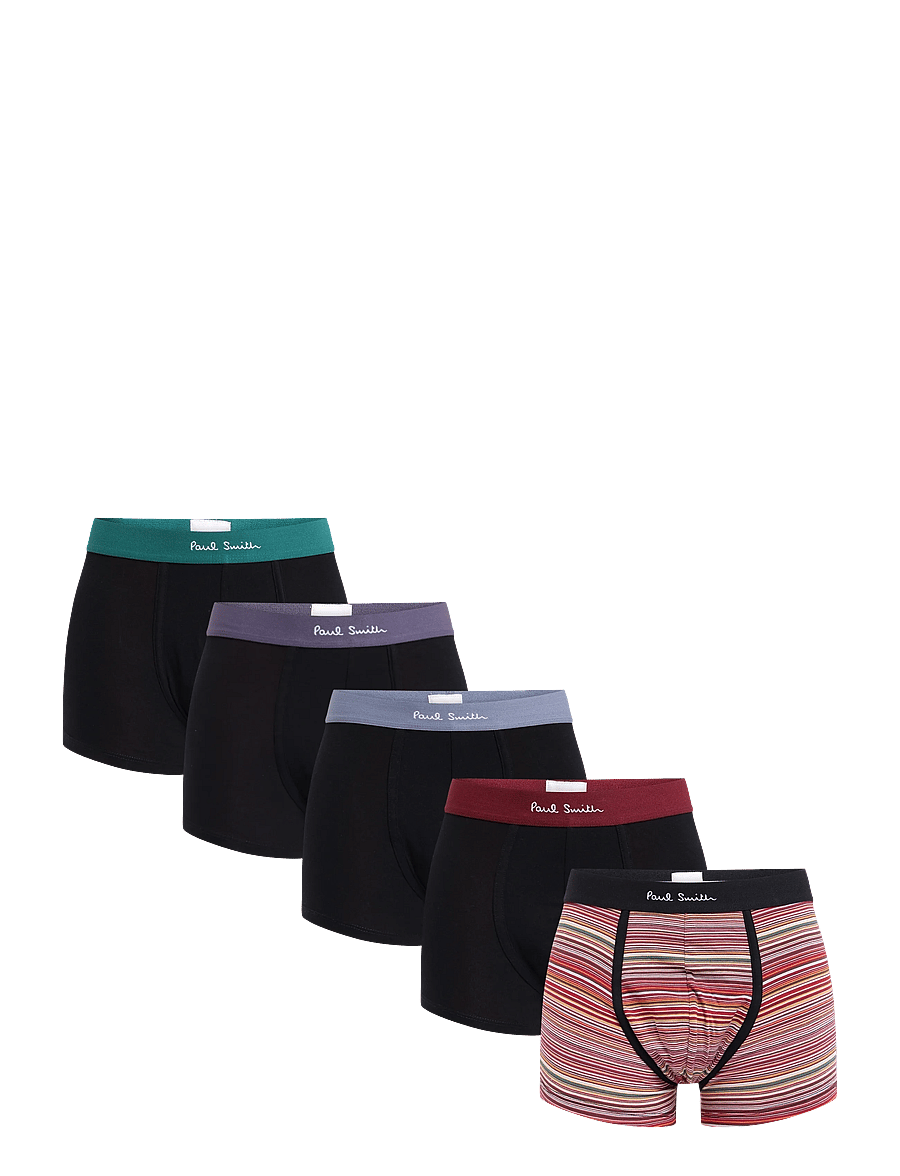 PS Paul Smith - MEN TRUNK 5 PACK BLK SIGN - multipakk aluspüksid - 79_black - 0