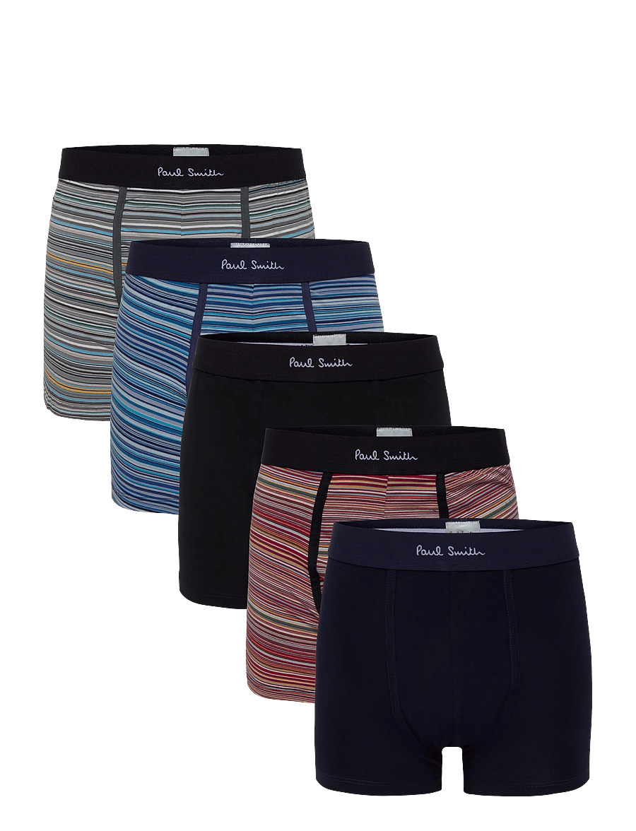 PS Paul Smith - MEN TRUNK 5 PACK SIGNATR - enge boxershorts - mixed plate 1 - 0
