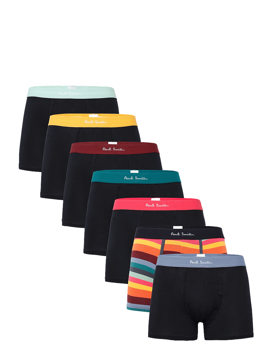 PS Paul Smith - MEN TRUNK 7 PACK MIX ARST - unterhosen im multipack - 79_black - 0