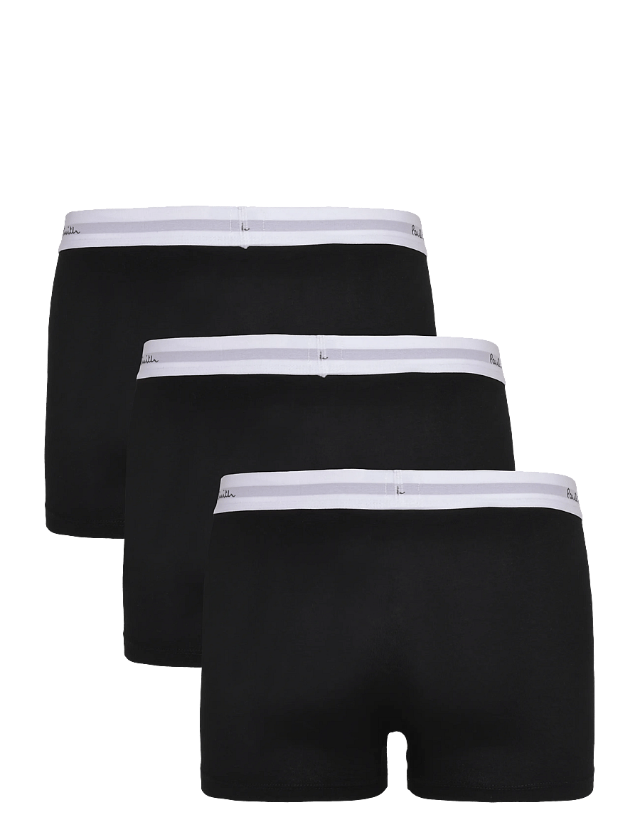 Paul Smith - MEN TRUNK 3PK WHITE BAND - enge boxershorts - 79_black - 1