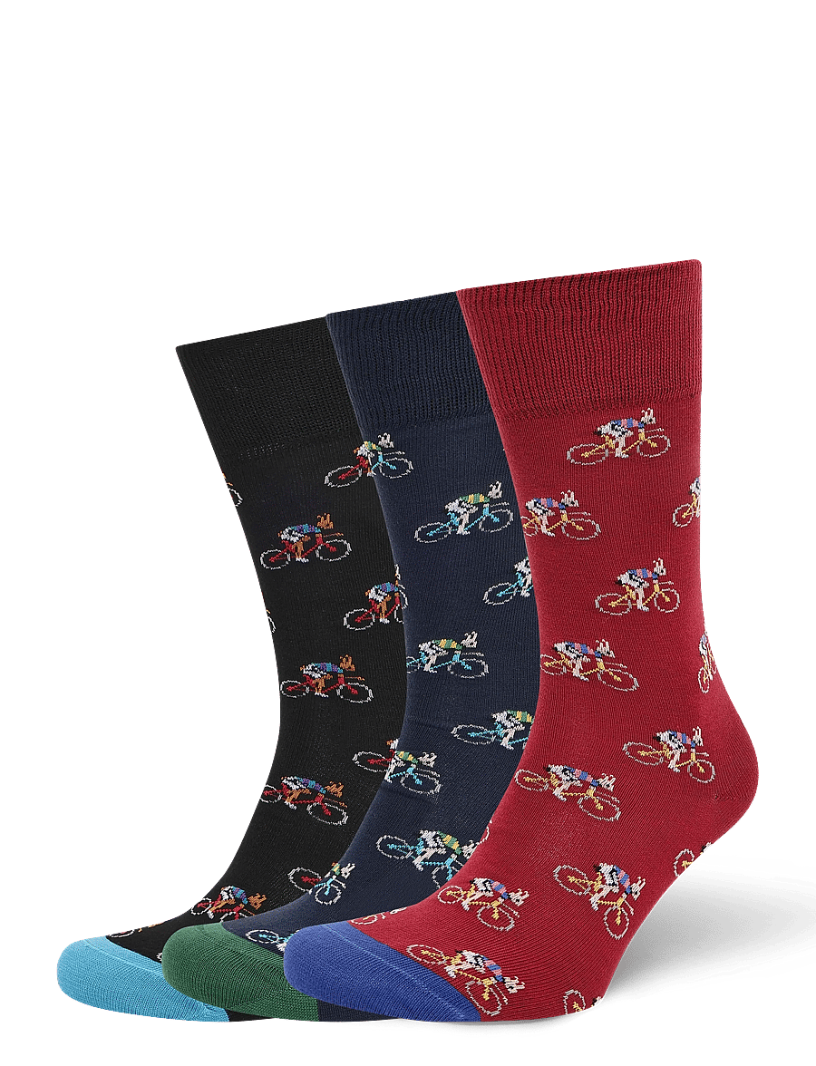 PS Paul Smith - MEN SOCK 3 PACK RABB - tennissocken - 1a_mixed plate 1 - 0