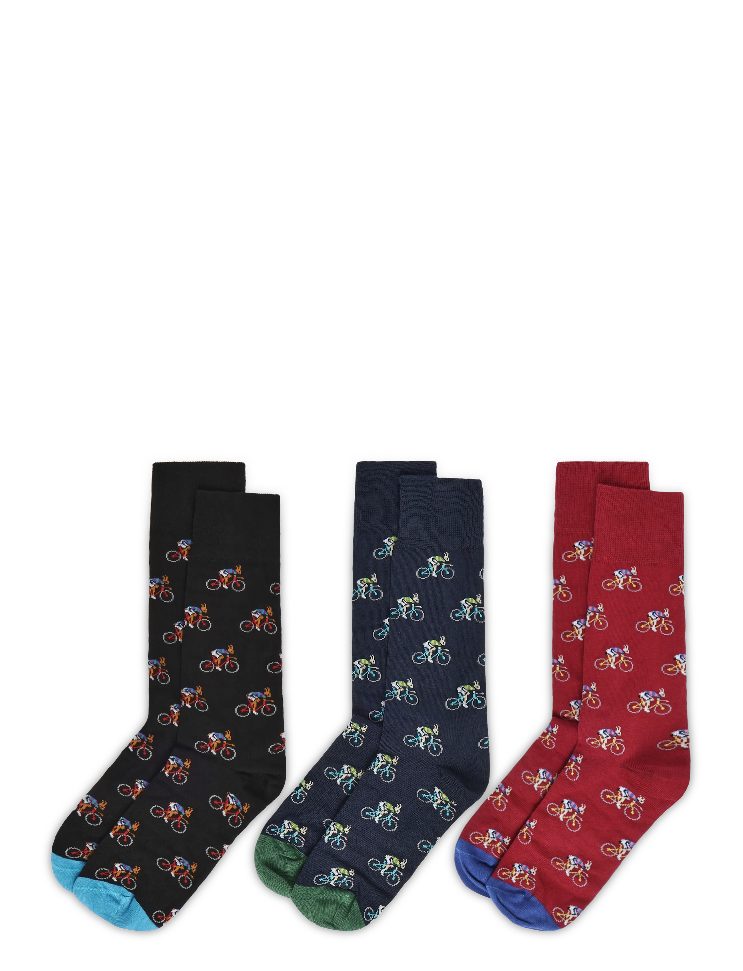 PS Paul Smith - MEN SOCK 3 PACK RABB - tennissocken - 1a_mixed plate 1 - 1