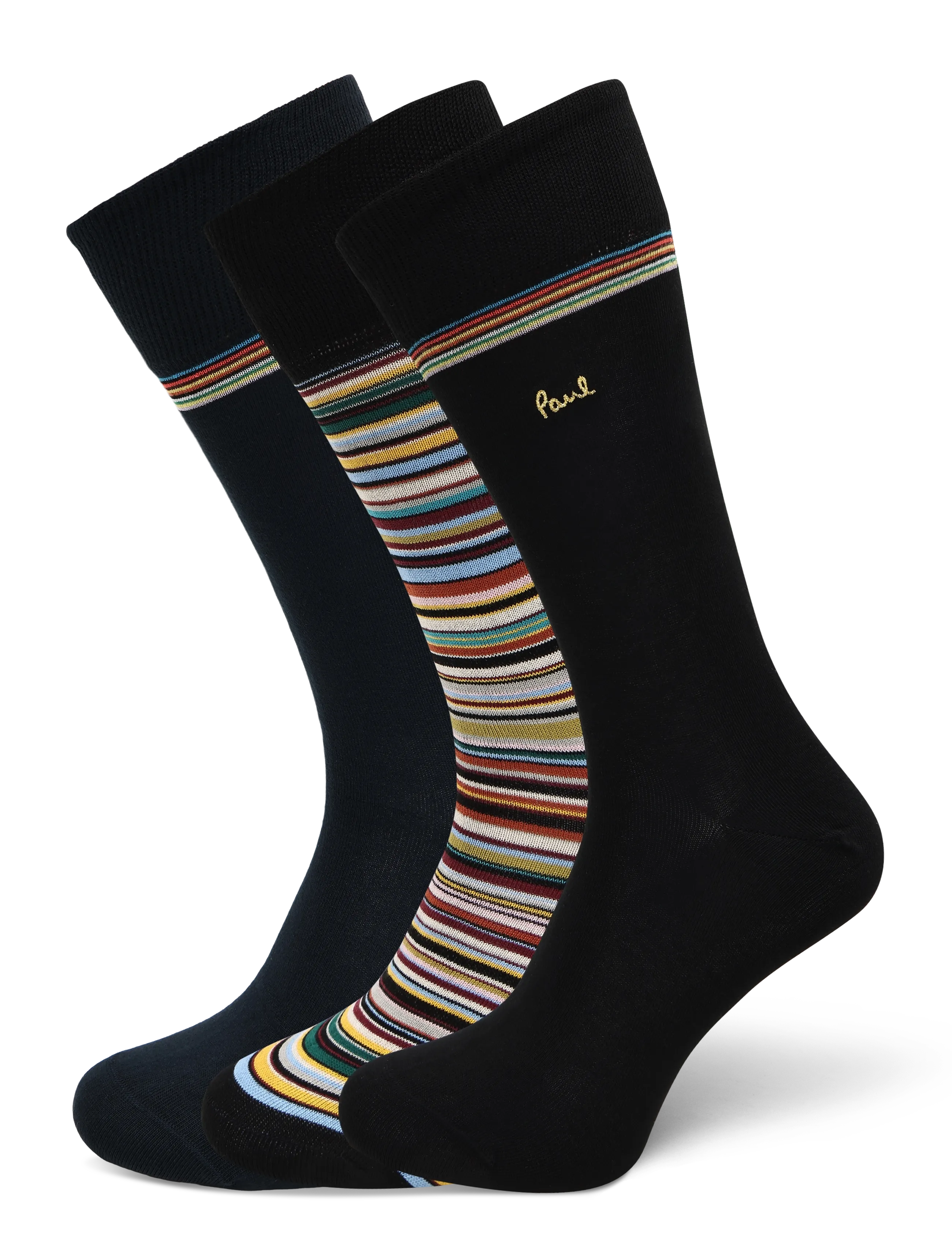 PS Paul Smith MEN SOCK 3PK GOLD SIG - Nach Anlass kaufen - 1A_MIXED PLATE 1 / black