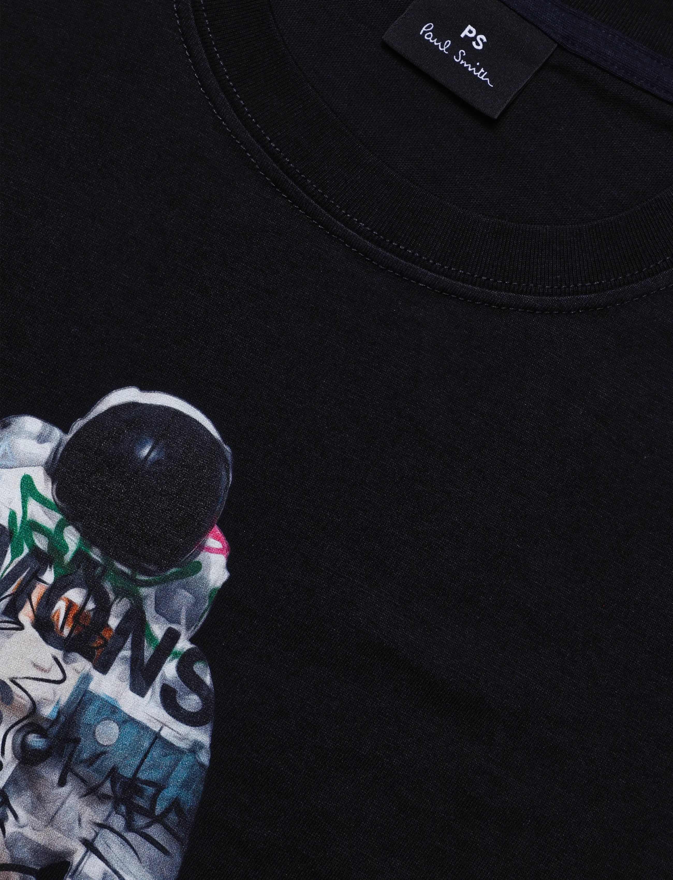 PS Paul Smith - MENS REG FIT T SHIRT ASTRONAUT - lyhythihaiset - black - 2