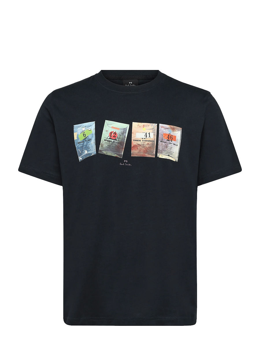 PS Paul Smith - MENS REG FIT SS T SHIRT SEEDS - kurzärmelige t-shirts - very dark navy - 1