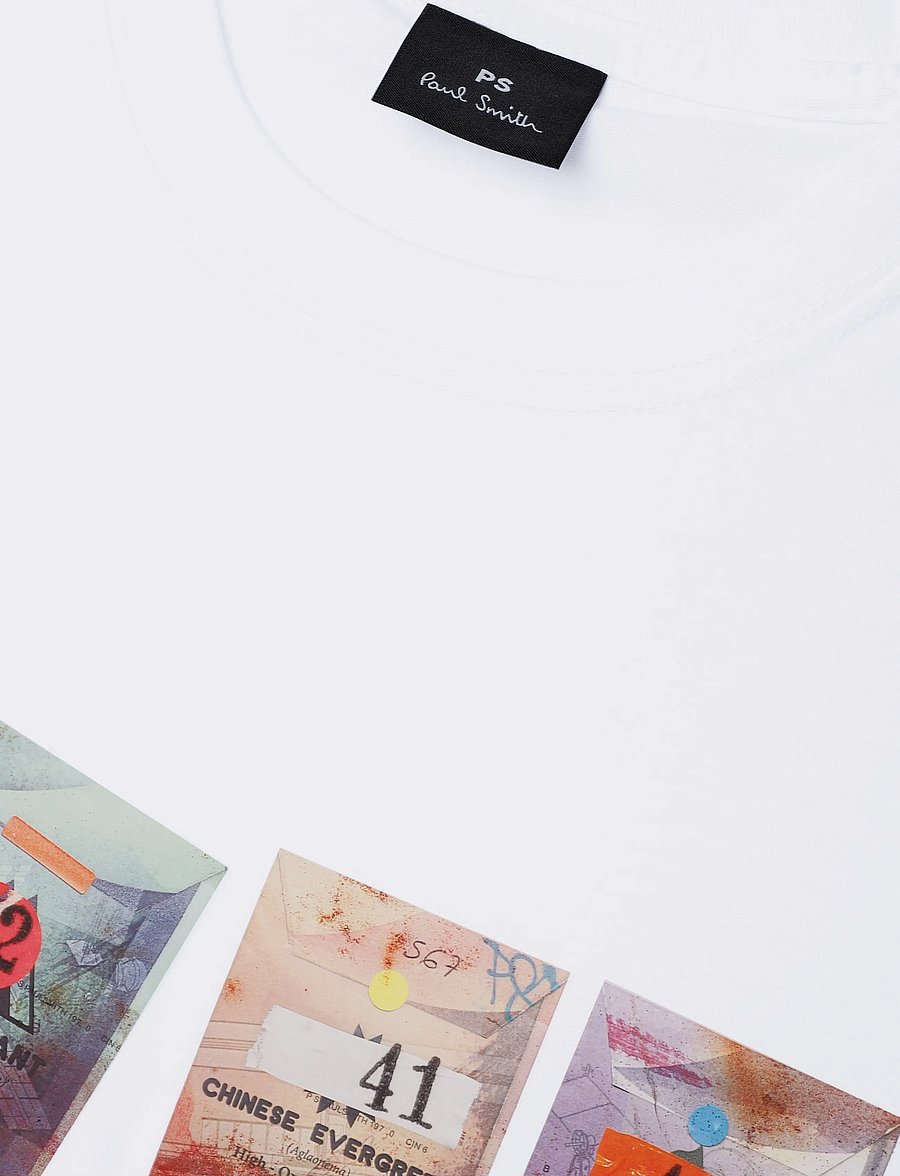 PS Paul Smith - MENS REG FIT SS T SHIRT SEEDS - kurzärmelige t-shirts - white - 5