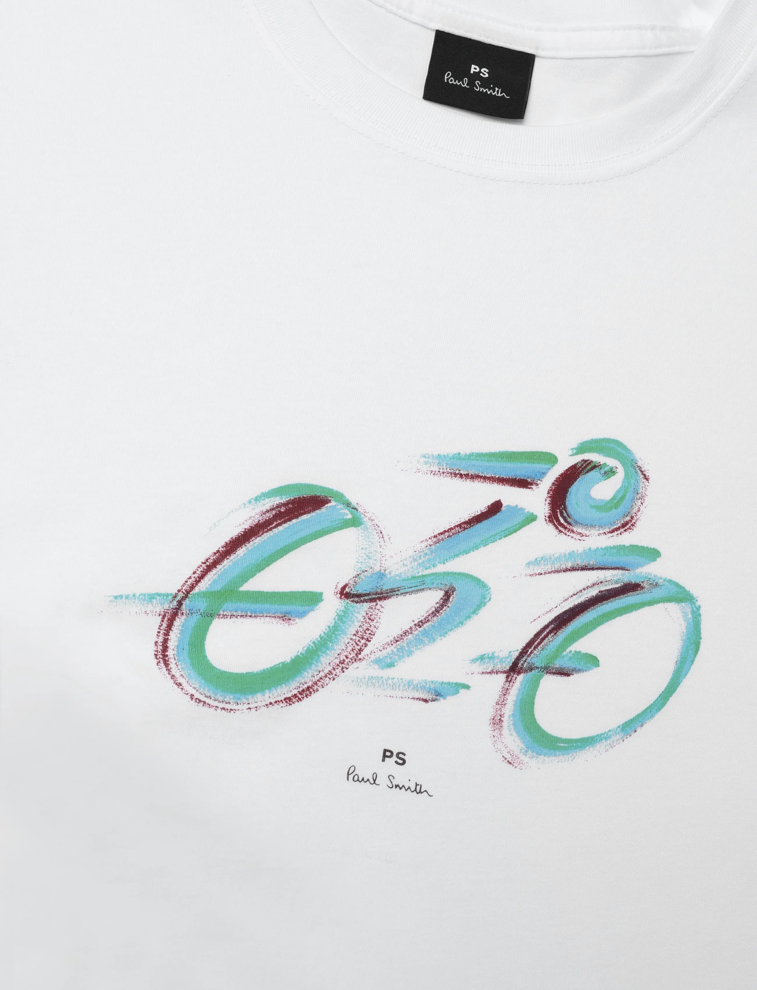 PS Paul Smith - MENS REG FIT T SHIRT CYCLIST - short-sleeved t-shirts - white - 5