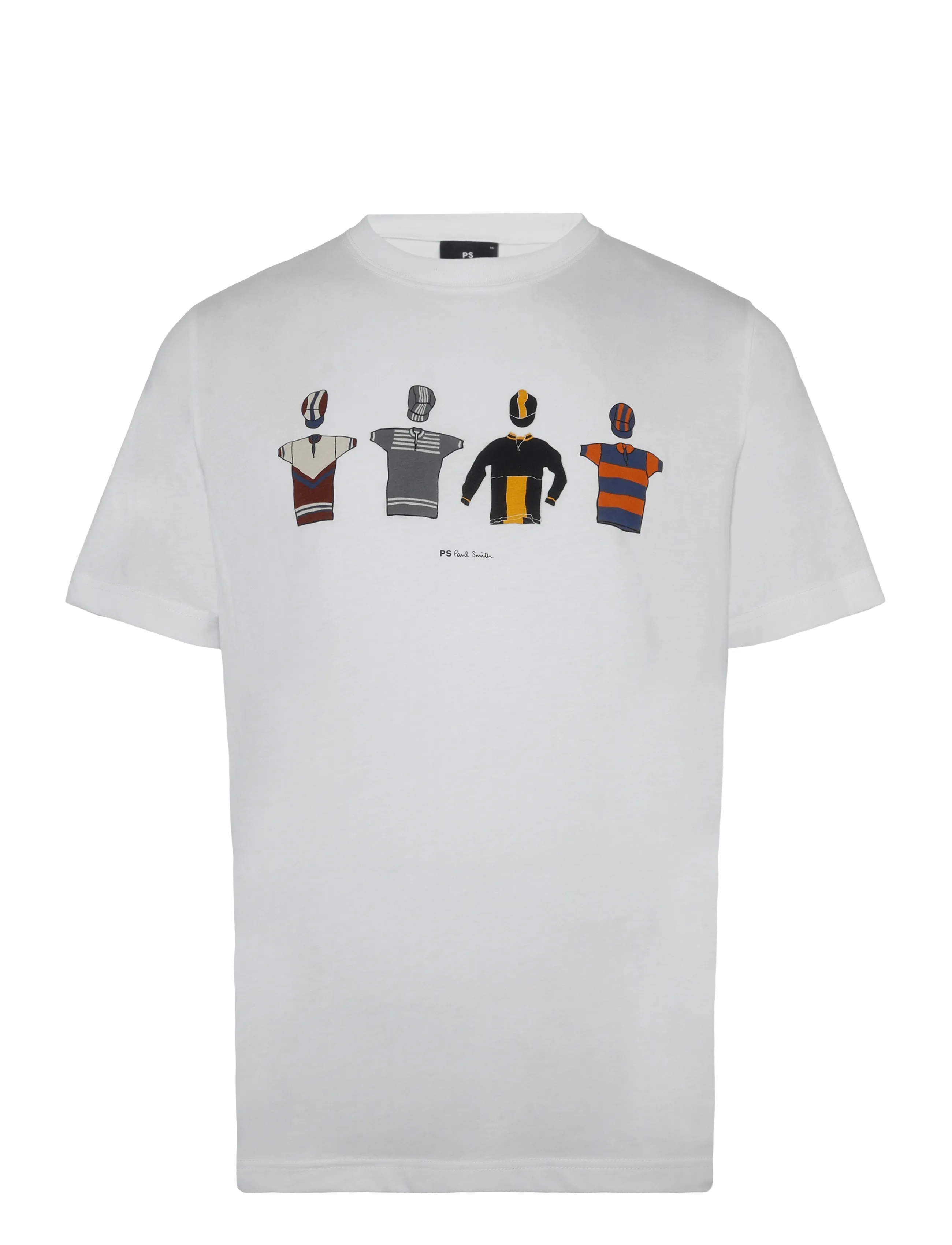 Paul Smith MENS REG FIT T SHIRT CYCLE JERSEY'S - Riided - 01_WHITE / white