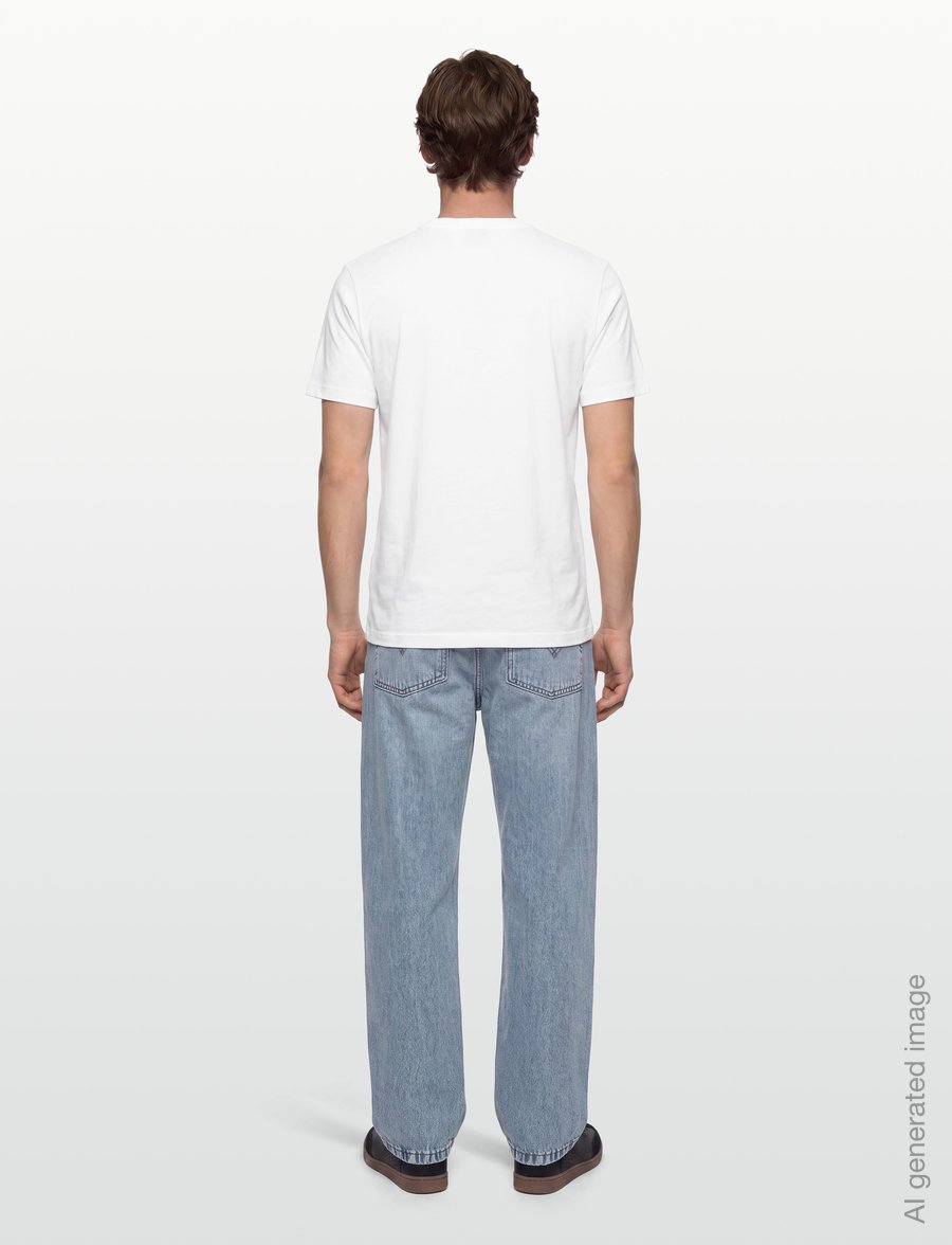 PS Paul Smith - MENS REG FIT T SHIRT CYCLE JERSEY'S - t-krekli ar īsām piedurknēm - white - 4