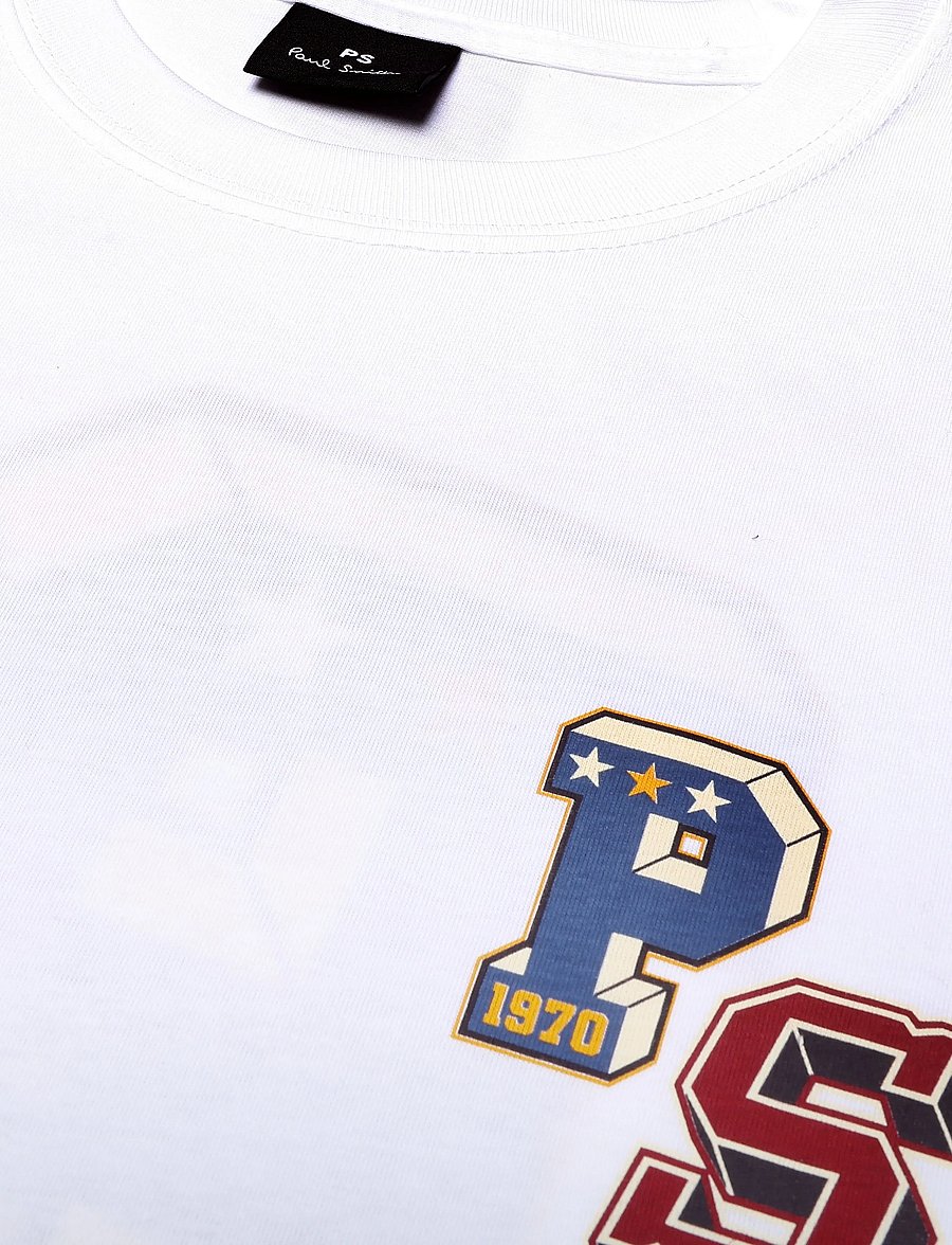 PS Paul Smith - MENS REG FIT T SHIRT PS1970 - kortärmade t-shirts - white - 5
