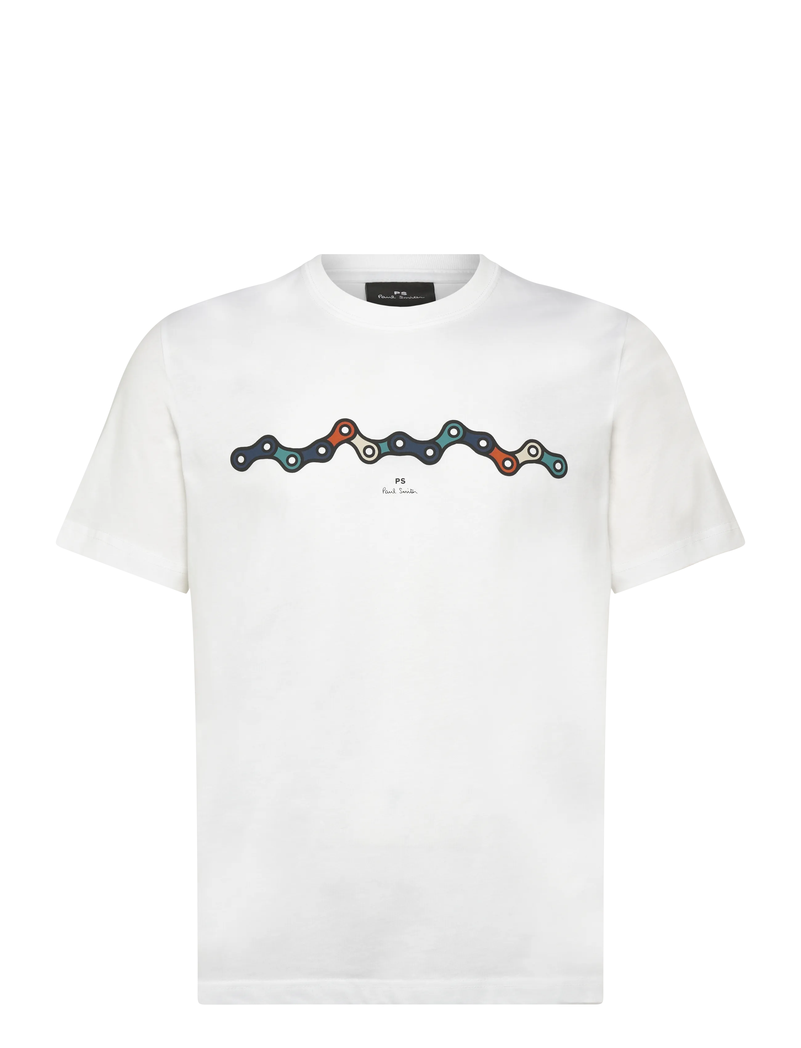 PS Paul Smith MENS REG FIT T SHIRT CHAIN - Shop efter anledning - WHITE / white