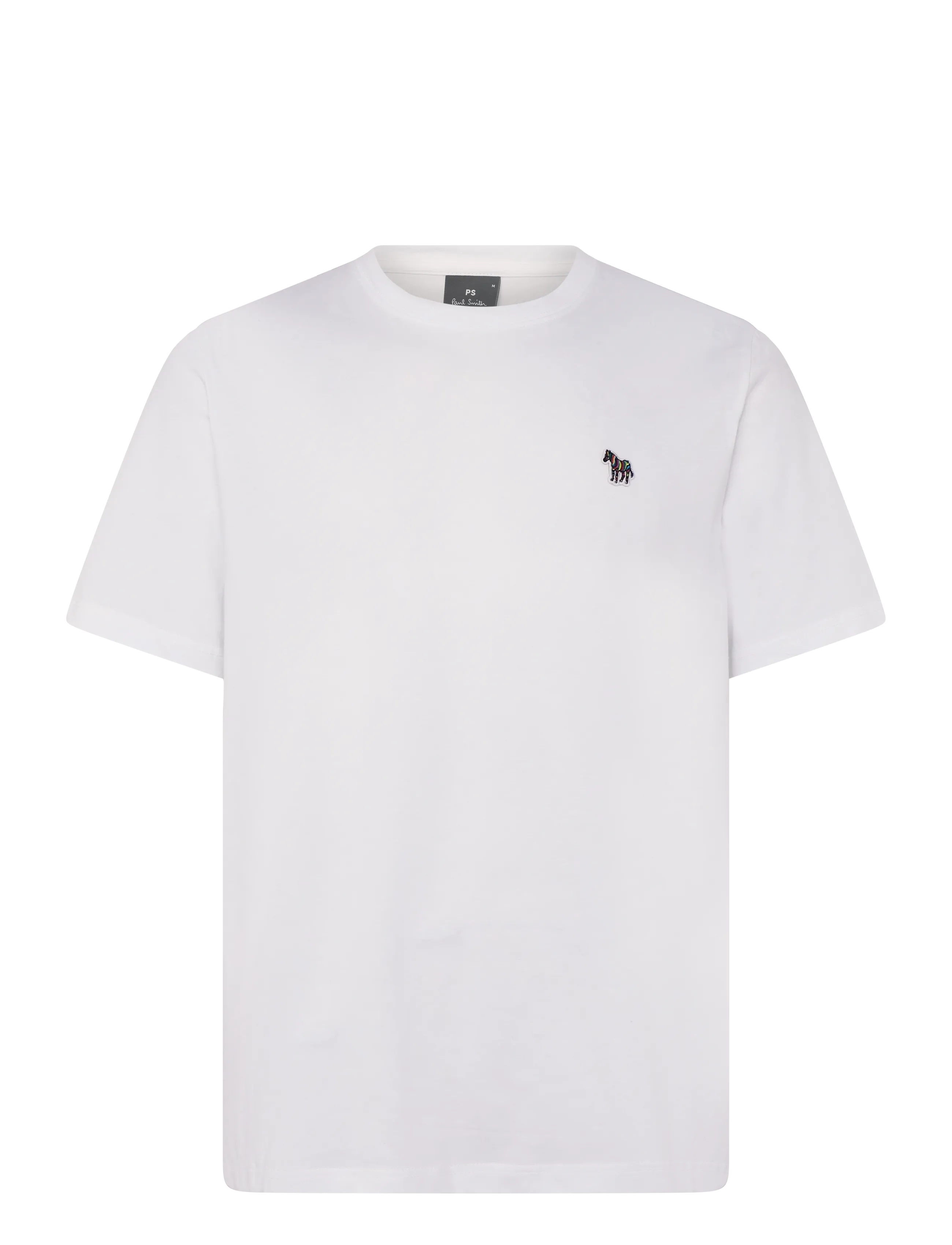 Paul Smith MENS REG FIT SS TSHIRT ZEBRA - T-shirts - 01_WHITE / white