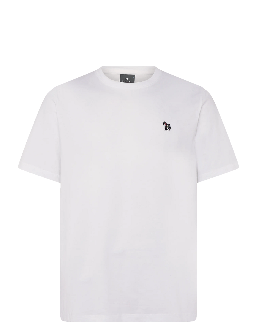 Paul Smith - MENS REG FIT SS TSHIRT ZEBRA - lühikeste varrukatega t-särgid - 01_white - 0
