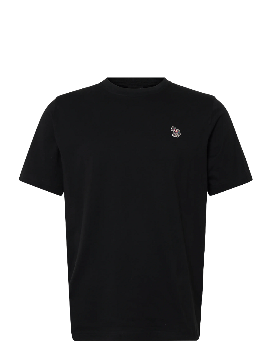 PS Paul Smith - MENS REG FIT SS TSHIRT ZEBRA - kurzärmelige t-shirts - 79_black - 0