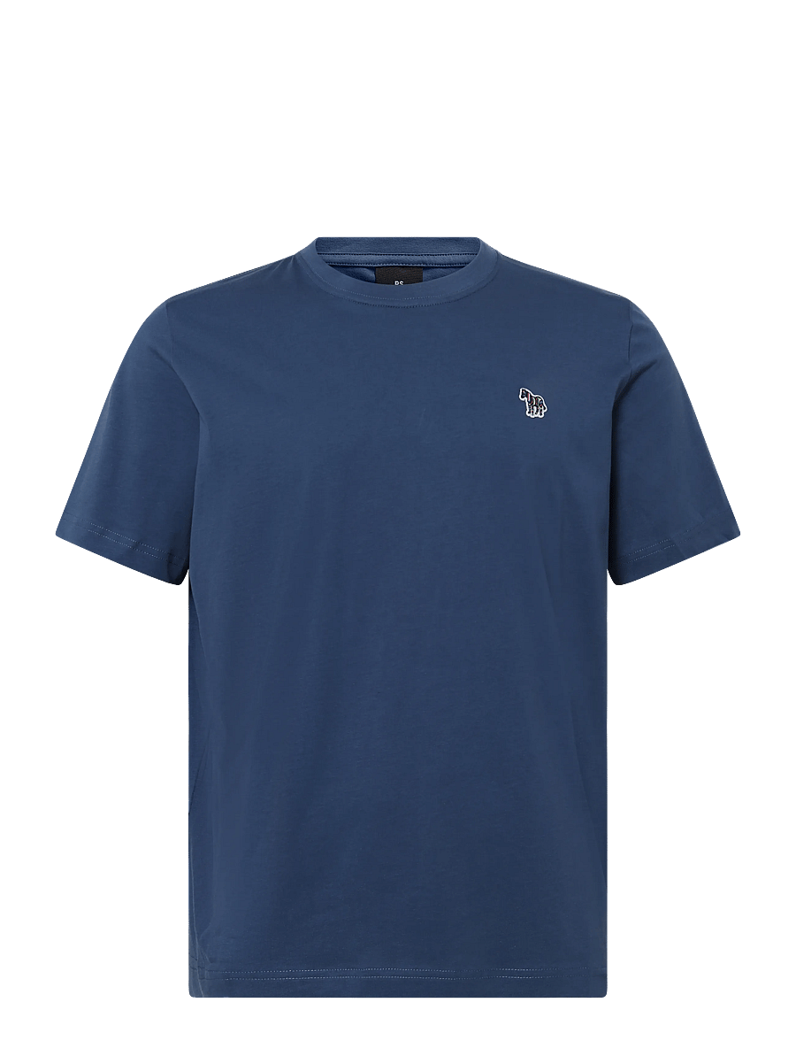 PS Paul Smith - MENS REG FIT SS TSHIRT ZEBRA - kortærmede t-shirts - 46e_indigo - 0
