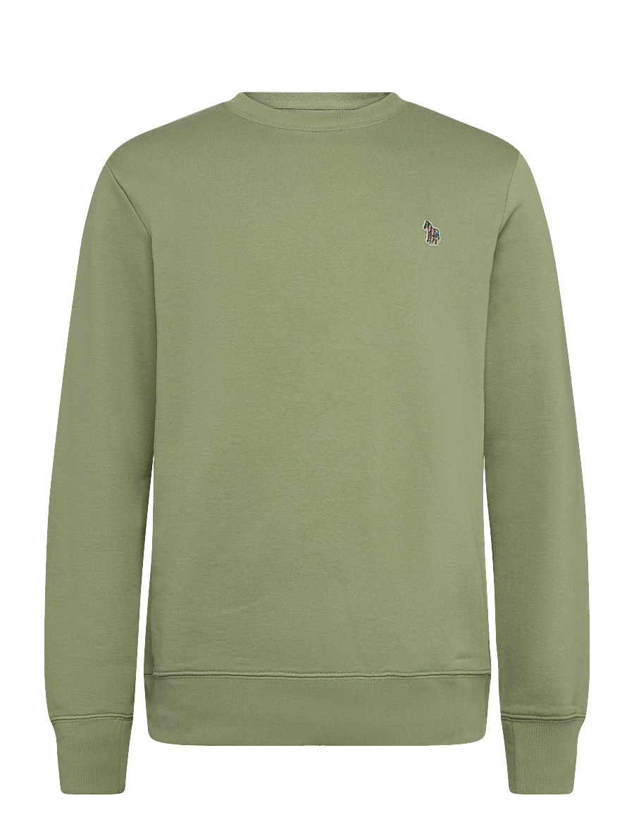 PS Paul Smith - MENS REG FIT SWEATSHIRT ZEBRA - shop by occasion - lt greyish green - 0