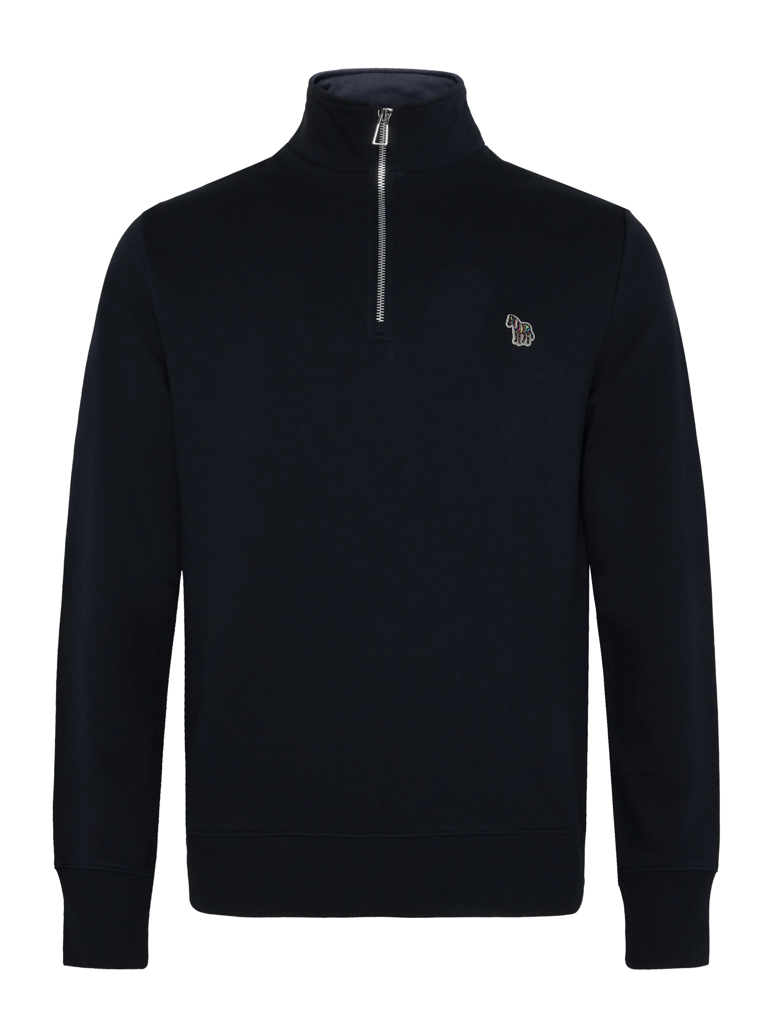 Paul Smith MENS LS REG FIT HALF ZIP TOP ZEBRA - Strik - 49_DK_NA / navy
