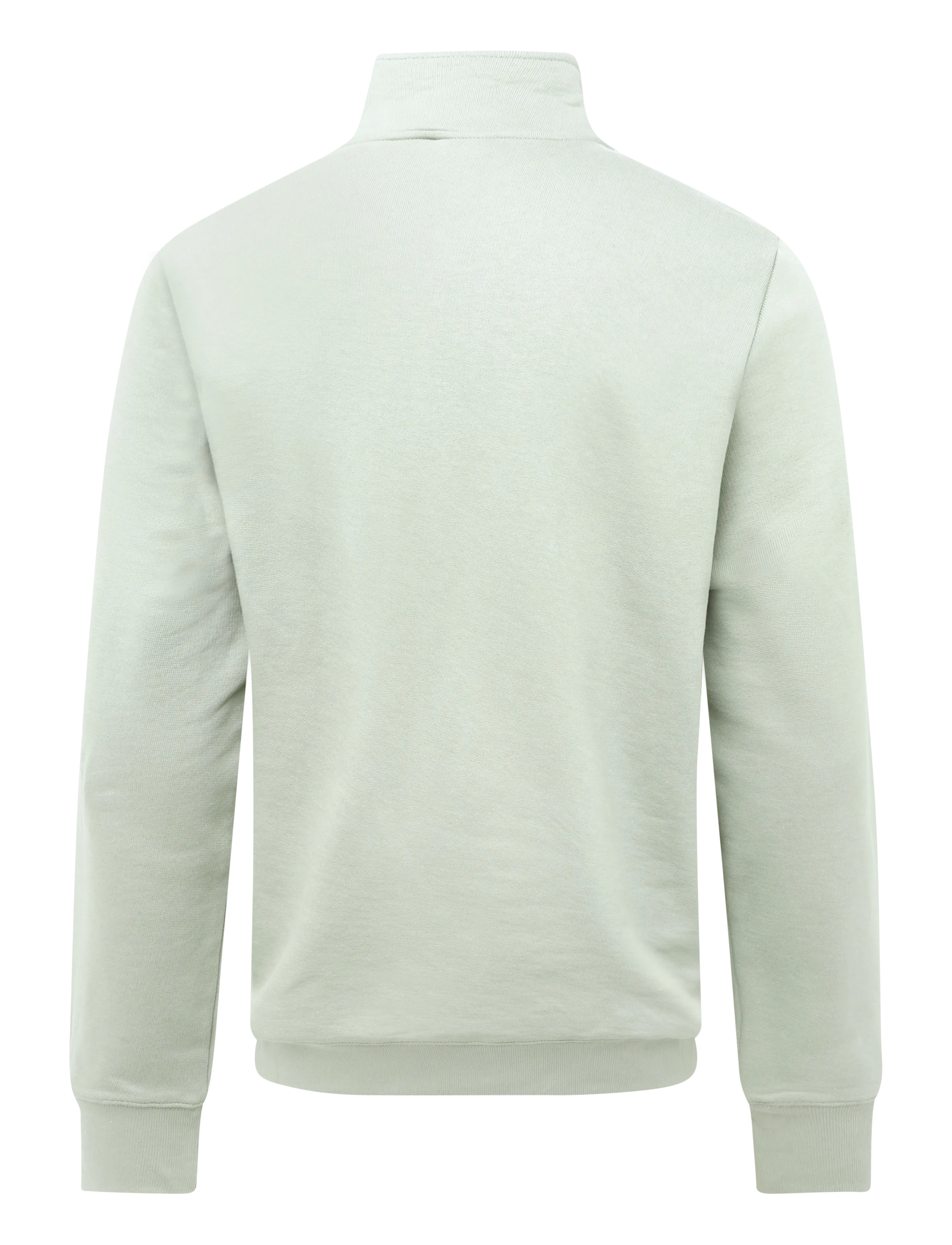 PS Paul Smith - MENS REG FIT HALF ZIP TOP ZEBRA - half zip-tröjor - 34c_lt greyish green - 1