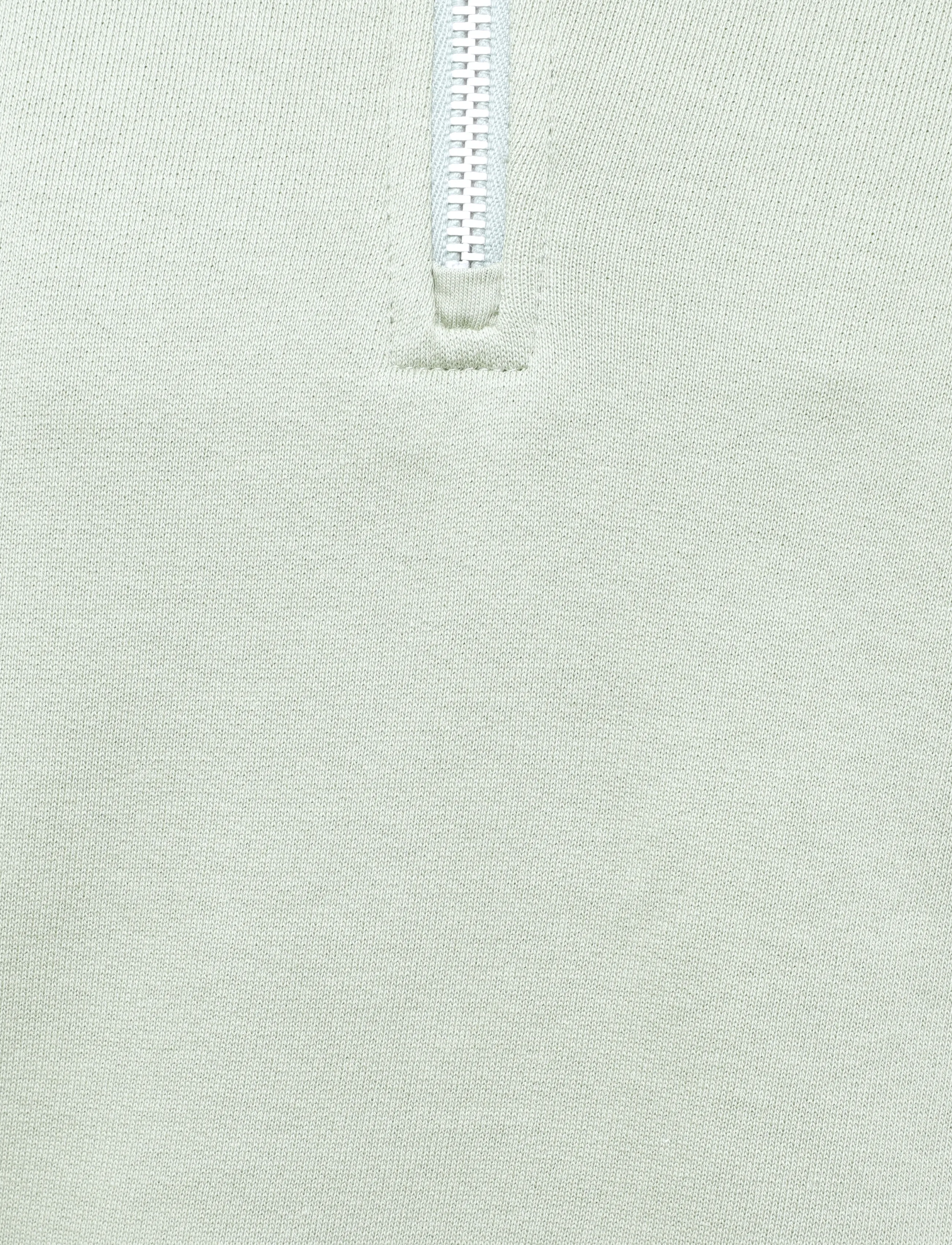 PS Paul Smith - MENS REG FIT HALF ZIP TOP ZEBRA - half zip-tröjor - 34c_lt greyish green - 2