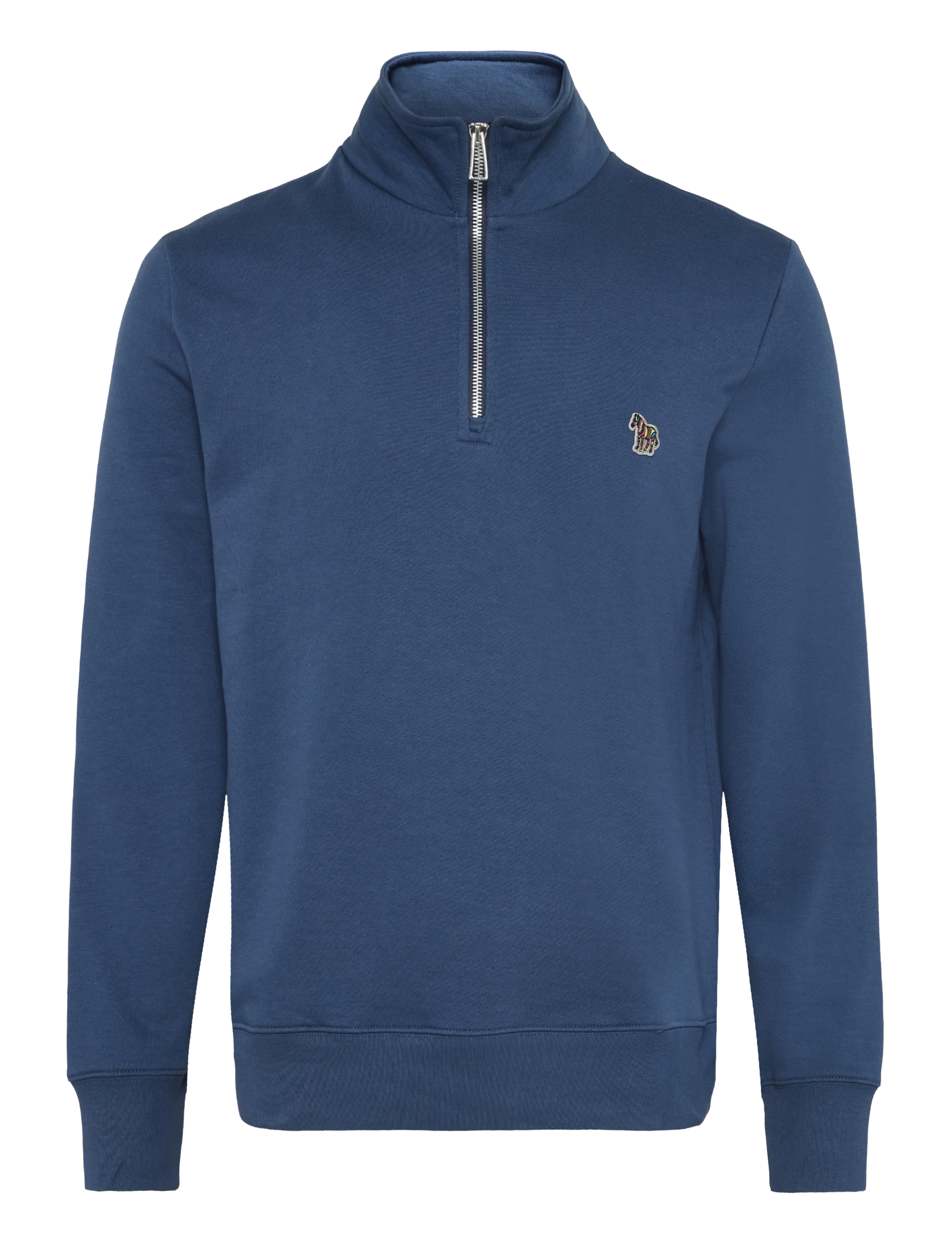 PS Paul Smith MENS REG FIT HALF ZIP TOP ZEBRA - Riided - 46D_INDIGO / navy