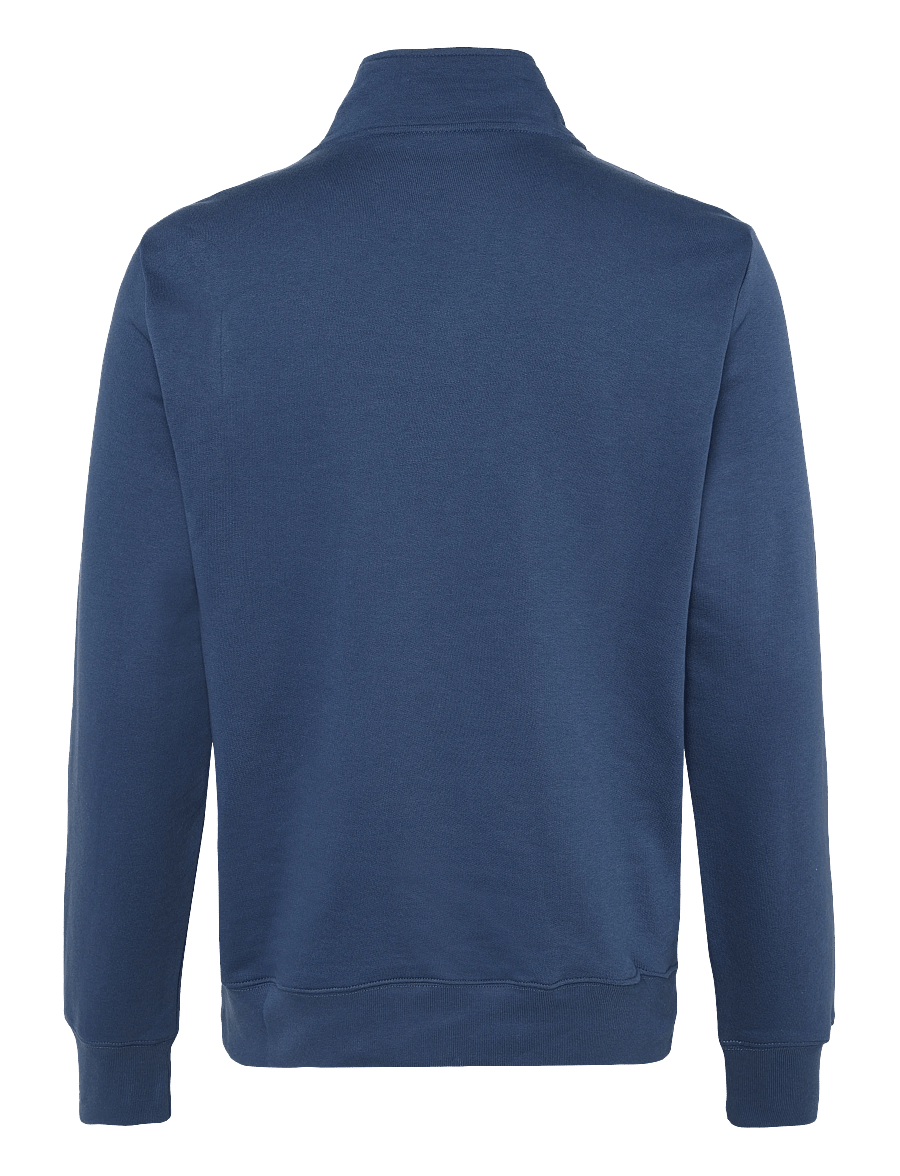 PS Paul Smith - MENS REG FIT HALF ZIP TOP ZEBRA - poolpika lukuga džemprid - 46d_indigo - 1