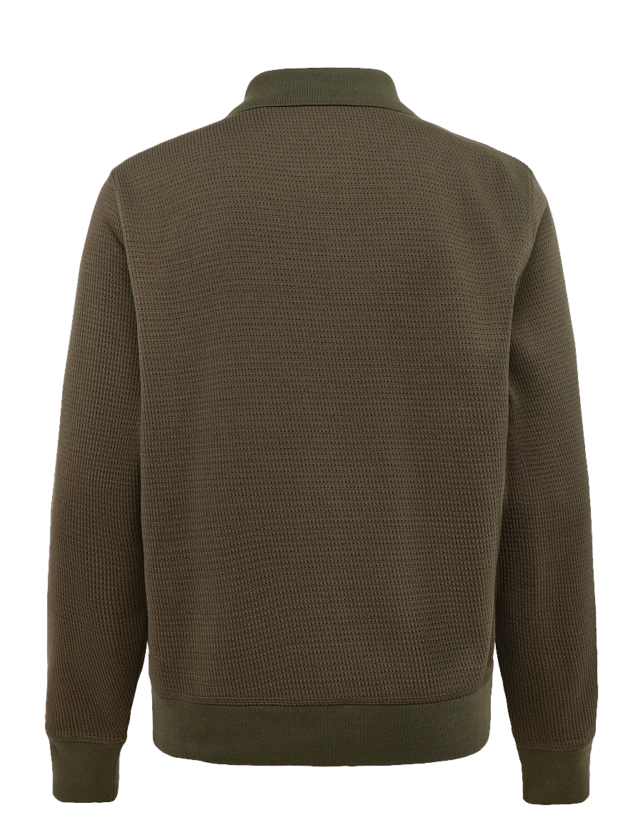 PS Paul Smith - MENS CASUAL FIT CARDIGAN - cardigans - 35_military green - 1