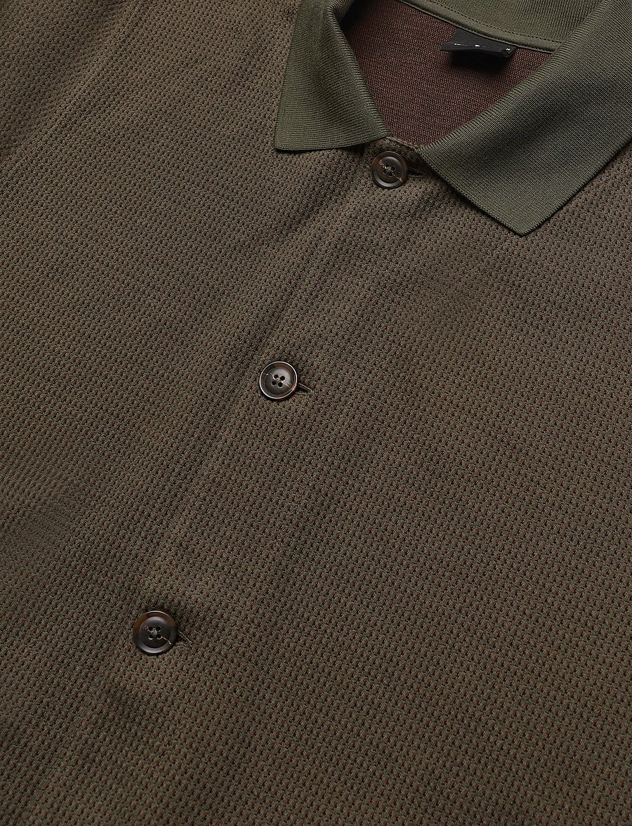 PS Paul Smith - MENS CASUAL FIT CARDIGAN - cardigans - 35_military green - 2