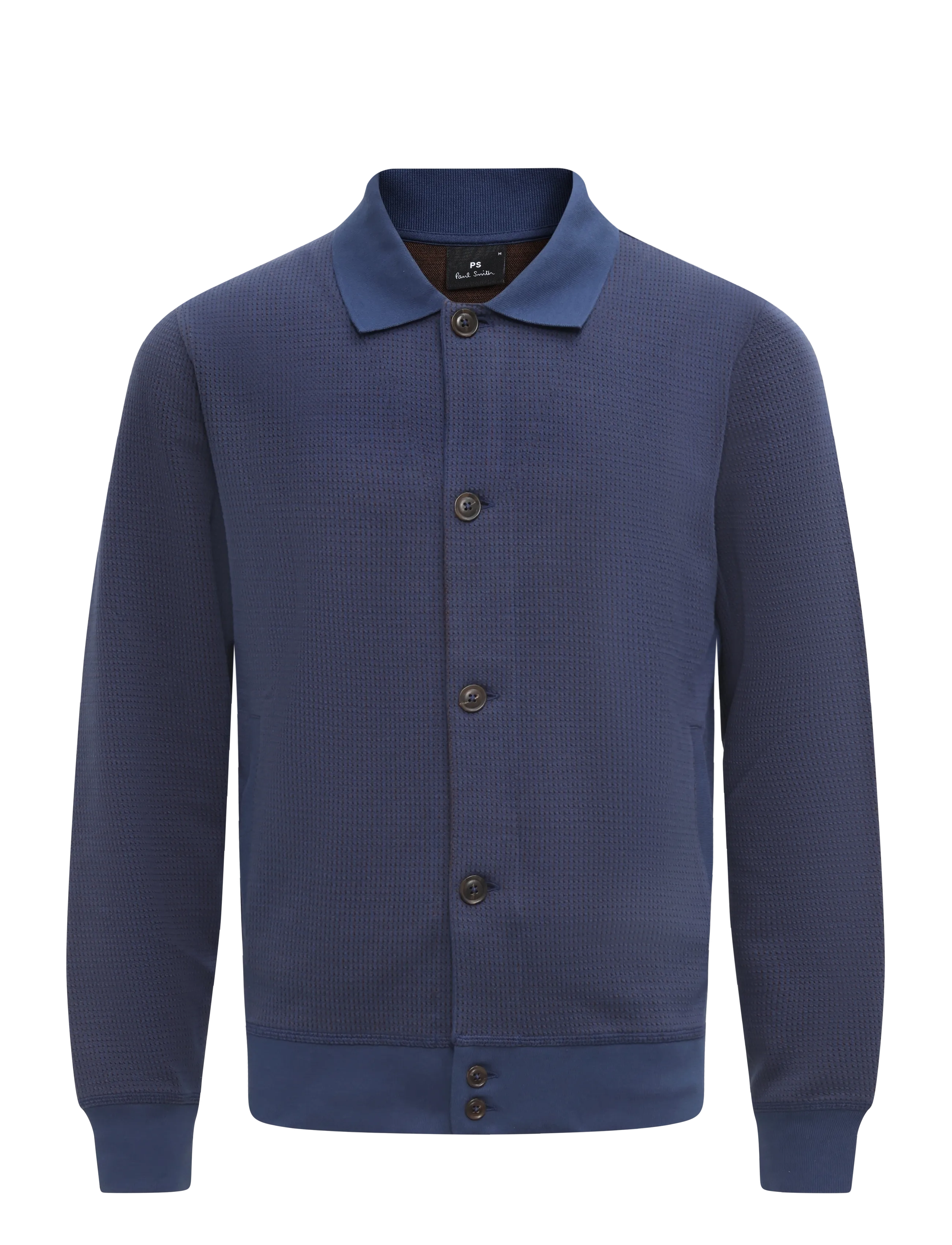 PS Paul Smith MENS CASUAL FIT CARDIGAN - Riided - 46_INDIGO / navy