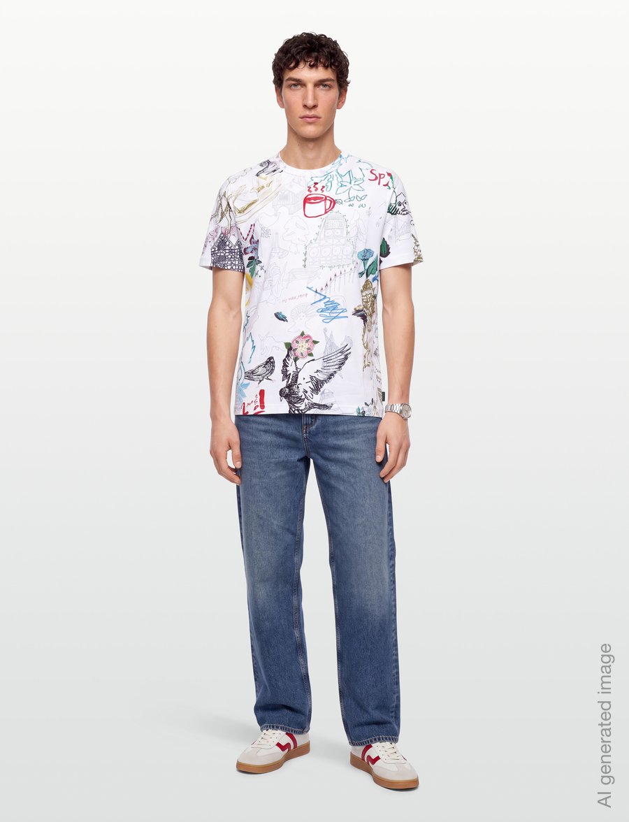 PS Paul Smith - MENS REG FIT T SHIRT - kurzärmelige t-shirts - white - 0