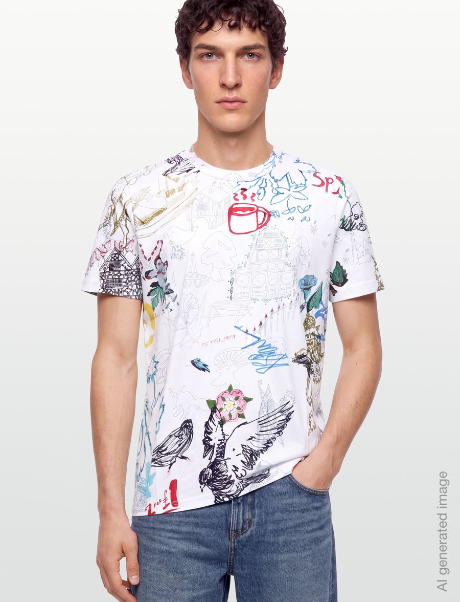 PS Paul Smith - MENS REG FIT T SHIRT - kurzärmelige t-shirts - white - 3