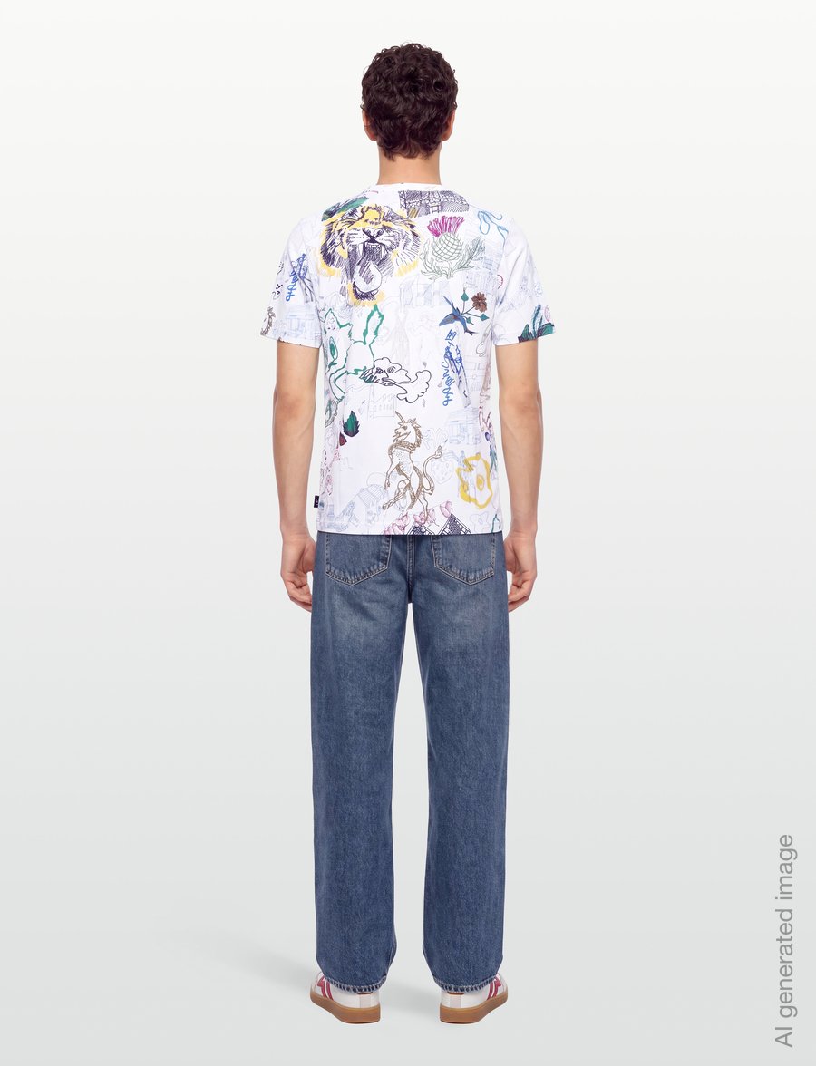 PS Paul Smith - MENS REG FIT T SHIRT - kurzärmelige t-shirts - white - 4