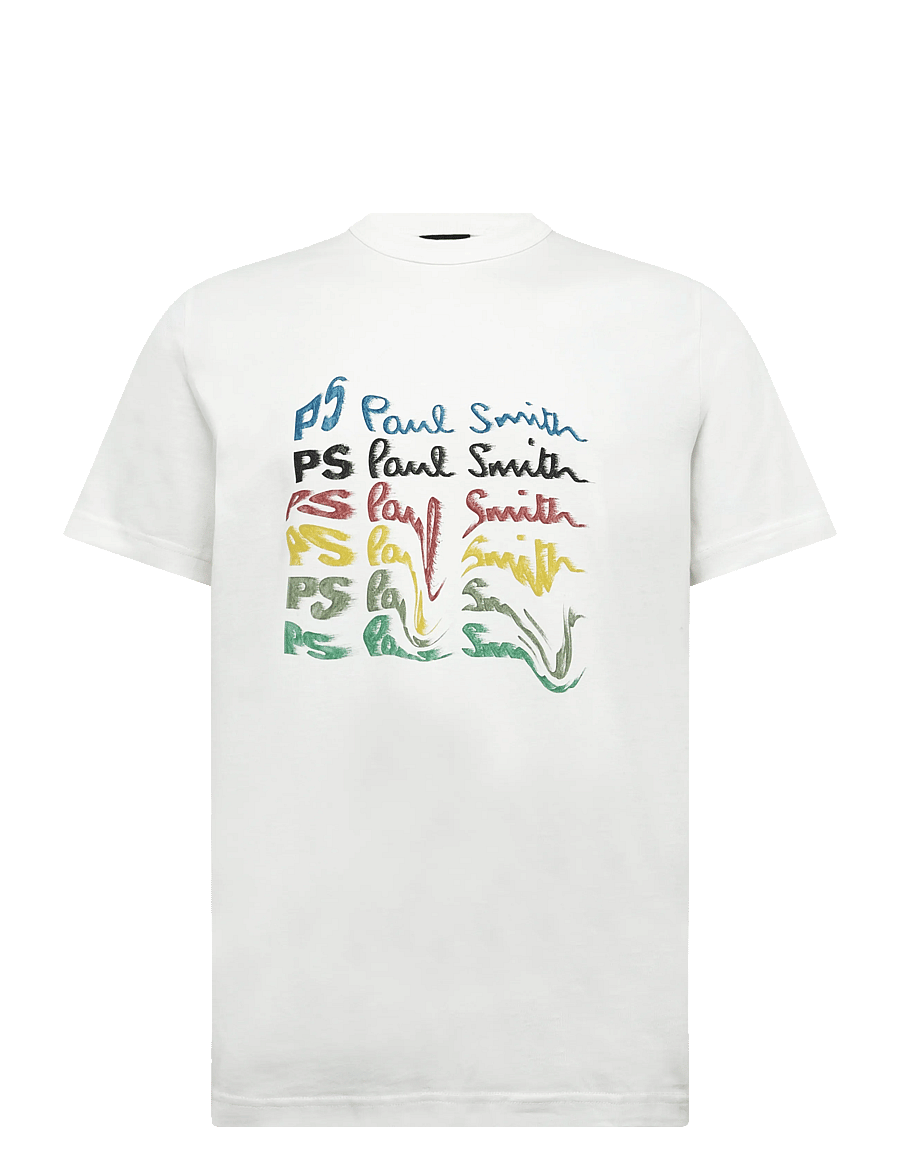 PS Paul Smith - MENS REG FIT T SHIRT PS PAUL SMITH - kurzärmelige t-shirts - 02_off white - 0