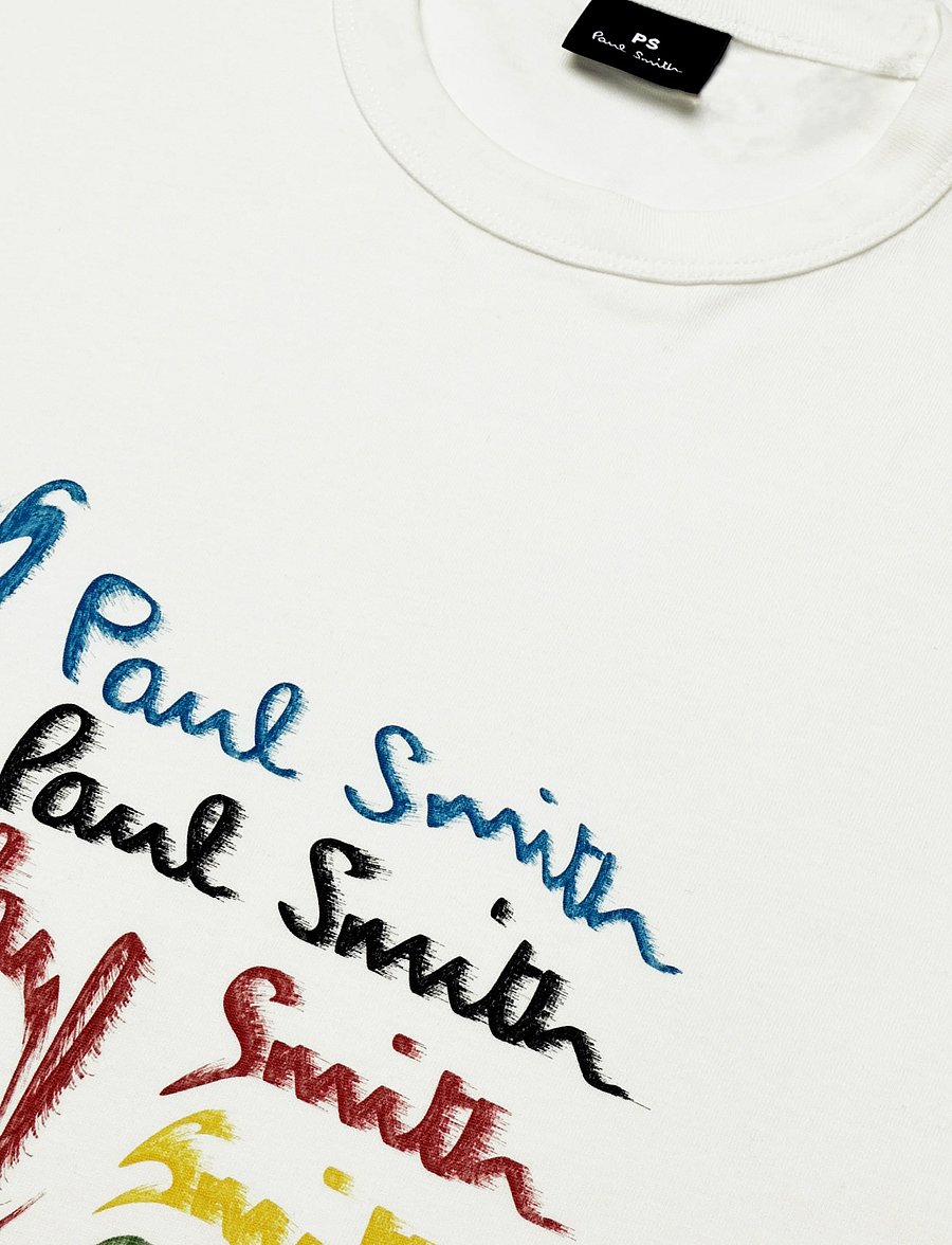 PS Paul Smith - MENS REG FIT T SHIRT PS PAUL SMITH - kurzärmelige t-shirts - 02_off white - 2