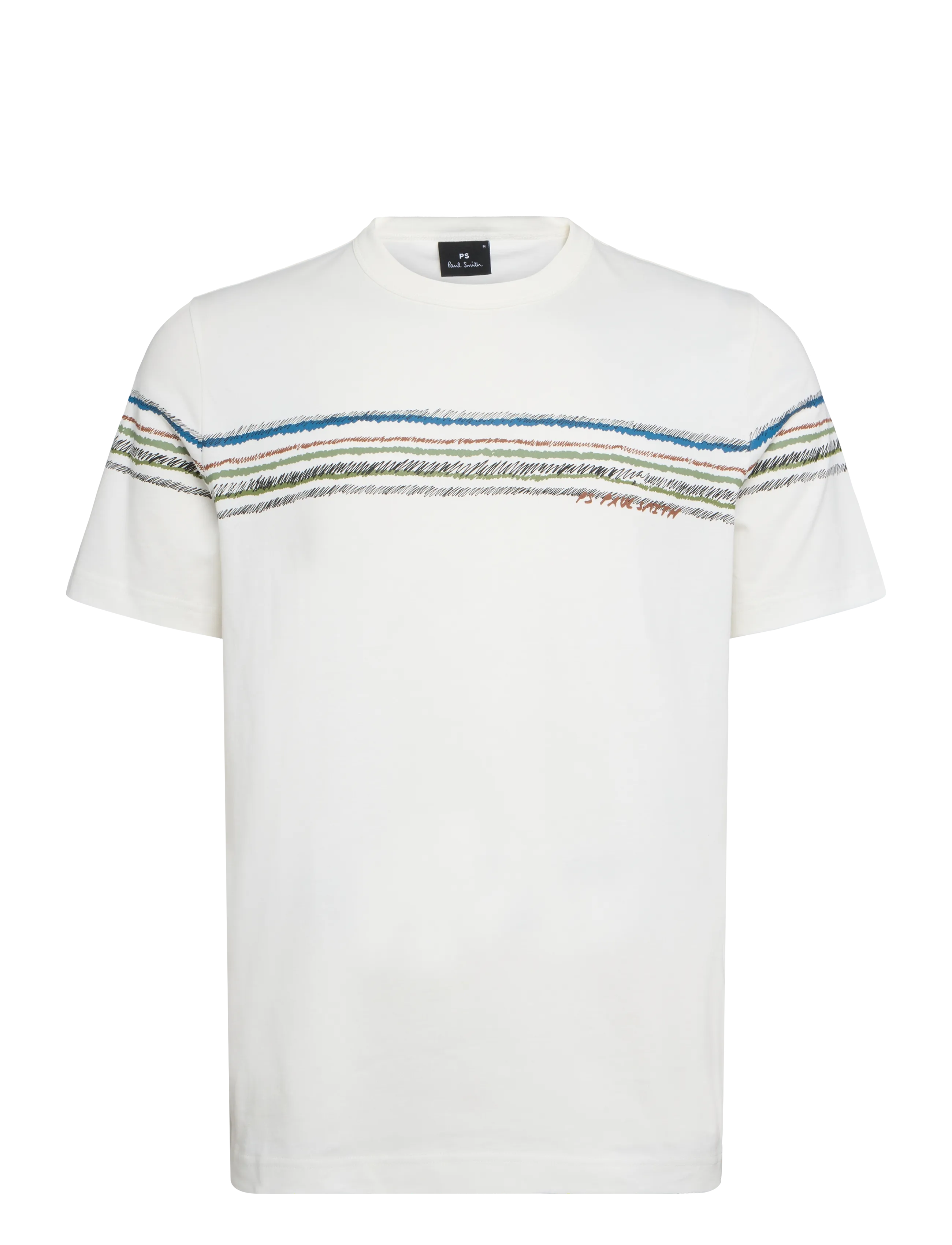 PS Paul Smith MENS REG FIT T SHIRT STRIPE - Nach Anlass kaufen - 02_OFF WHITE / white