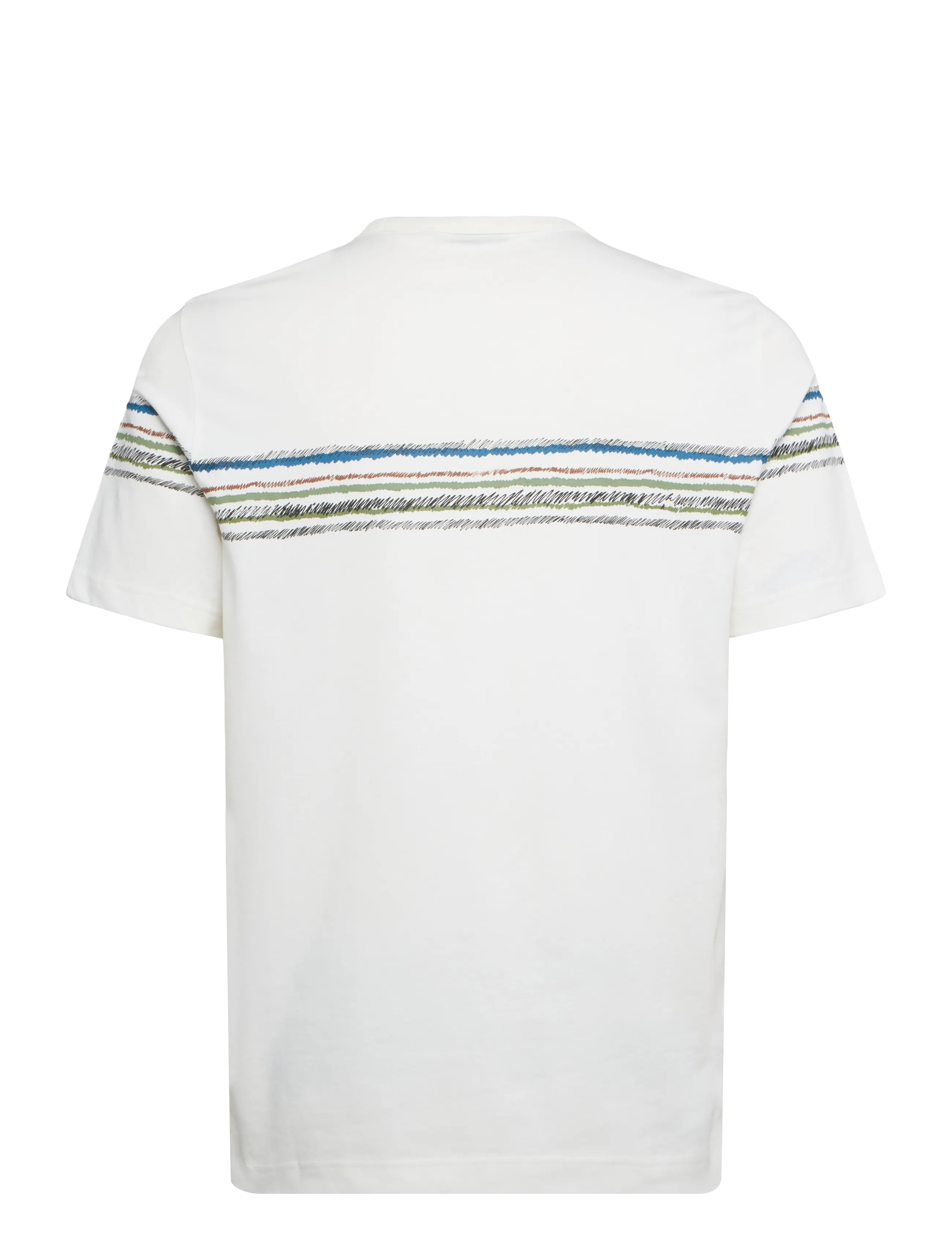PS Paul Smith - MENS REG FIT T SHIRT STRIPE - kurzärmelige t-shirts - 02_off white - 1