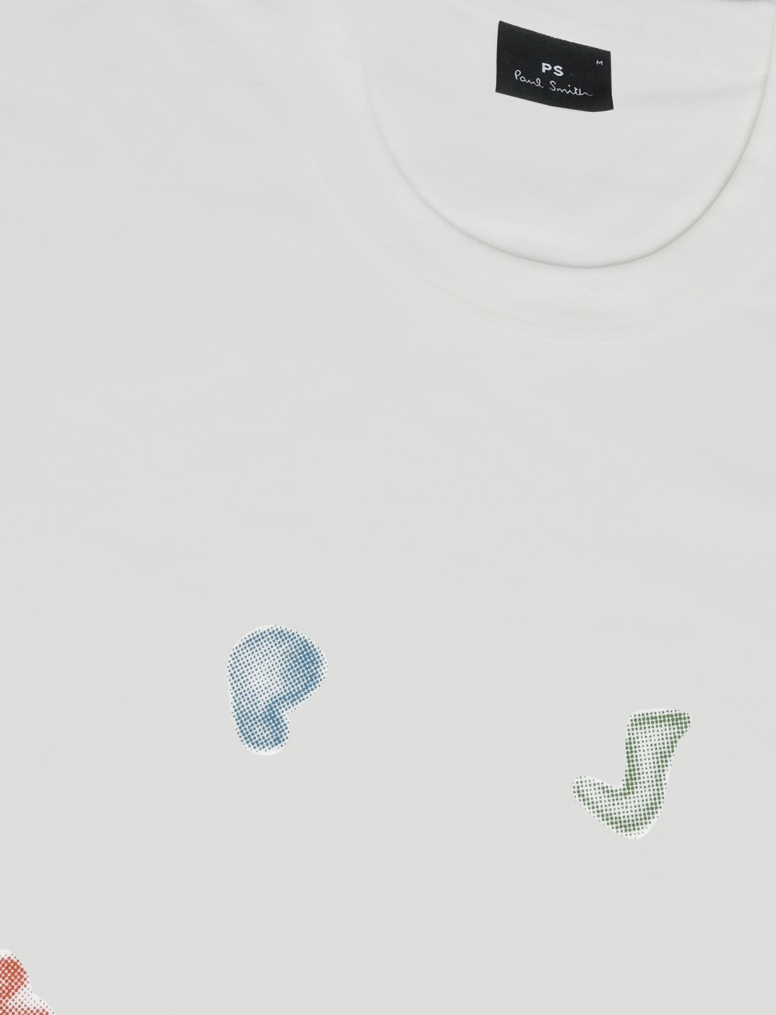 Paul Smith - MENS REG FIT T SHIRT HAPPY - 02_off white - 2
