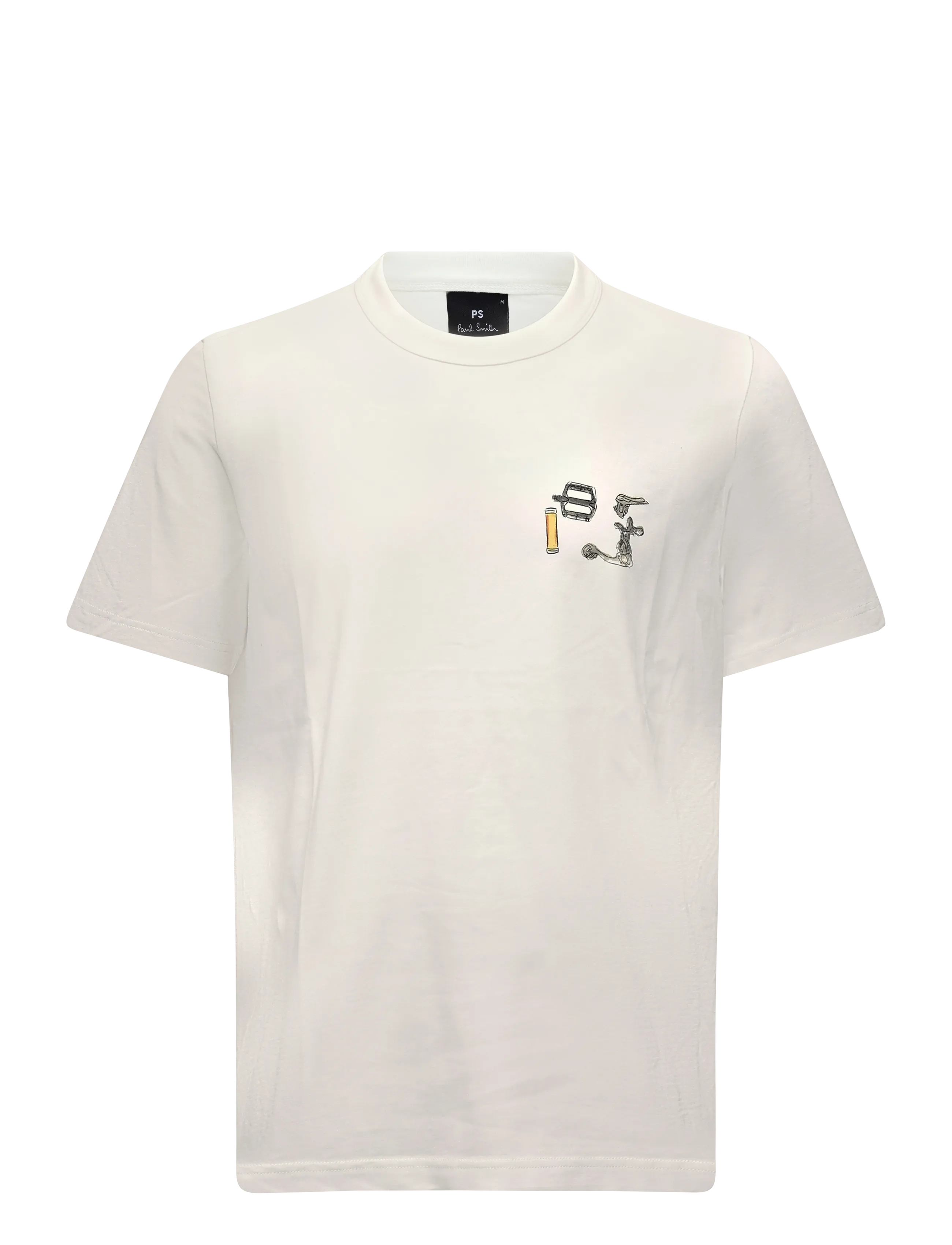 PS Paul Smith MENS REG FIT T SHIRT BIKE PARTS - Shop by occasion - OFF WHITE / cream