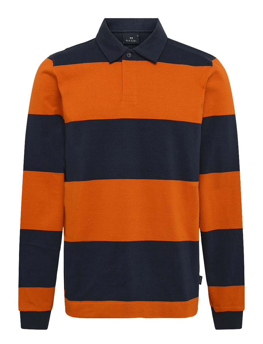 PS Paul Smith - MENS LS POPOVER - langärmelige strick-polohemden - very dark navy - 0