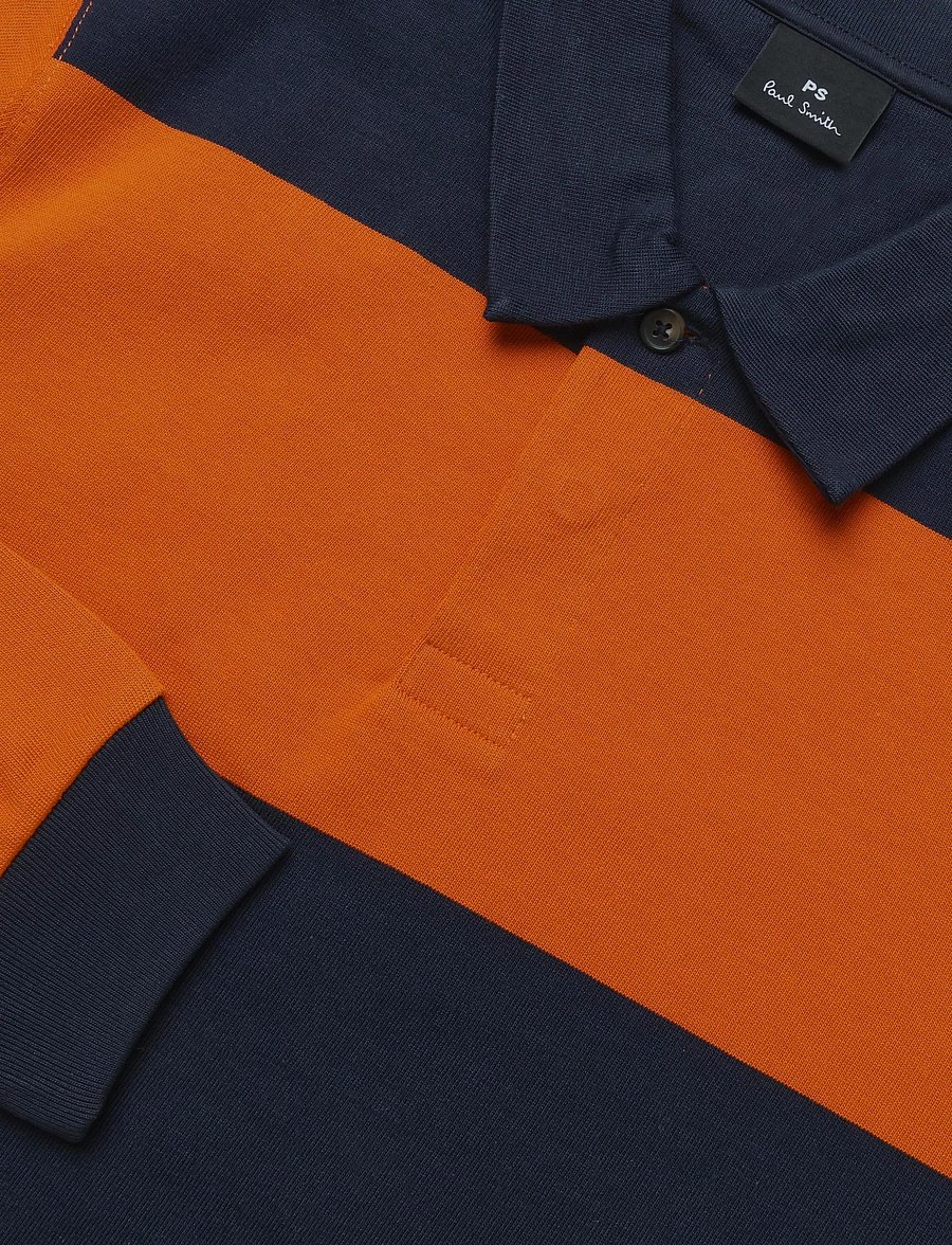 PS Paul Smith - MENS LS POPOVER - langärmelige strick-polohemden - very dark navy - 2