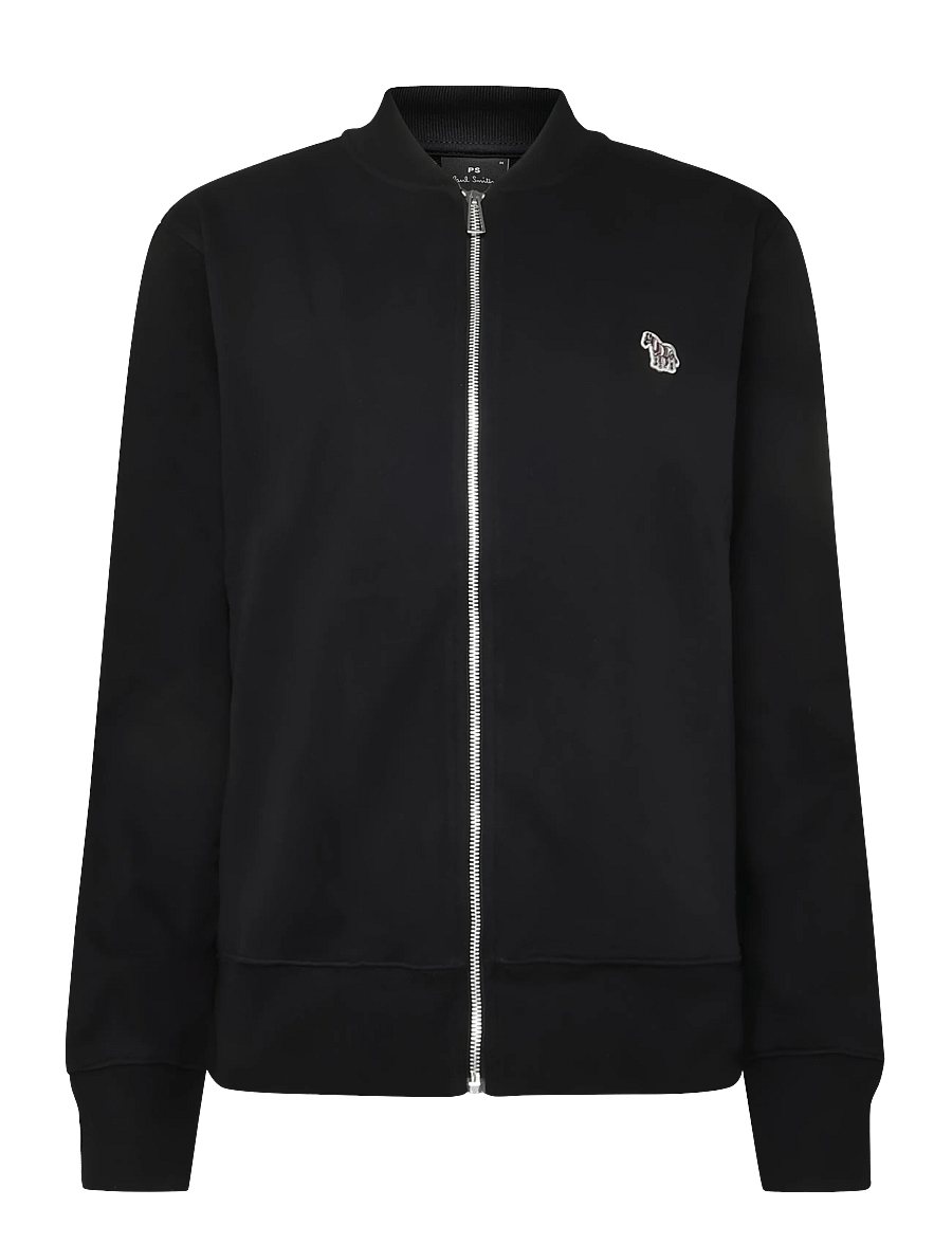 PS Paul Smith - MENS REG FIT ZIP BOMBER ZEBRA - shoppa efter tillfälle - black - 0