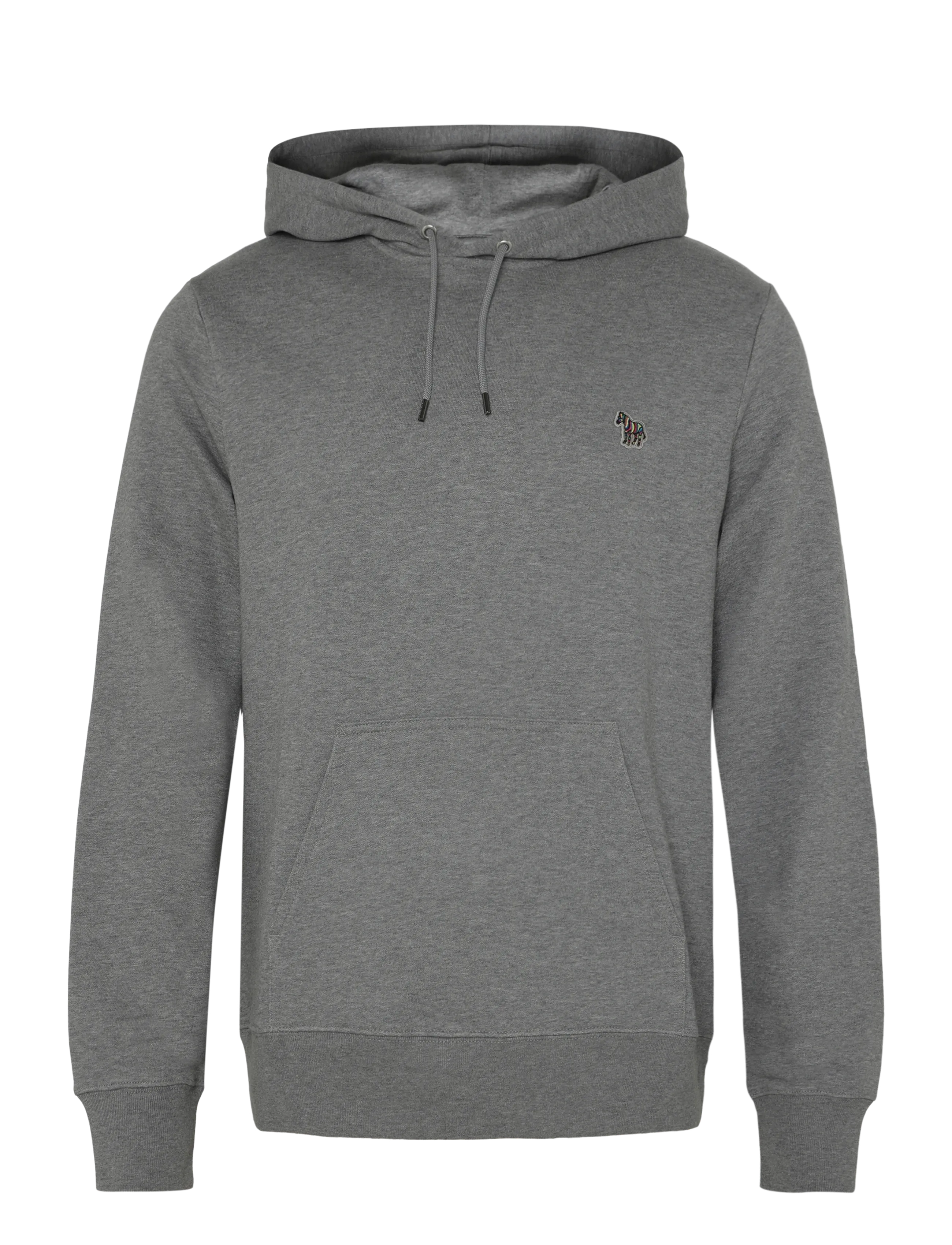Paul Smith MENS REG FIT HOODY ZEBRA - Hoodies - 72_MELAN / grey
