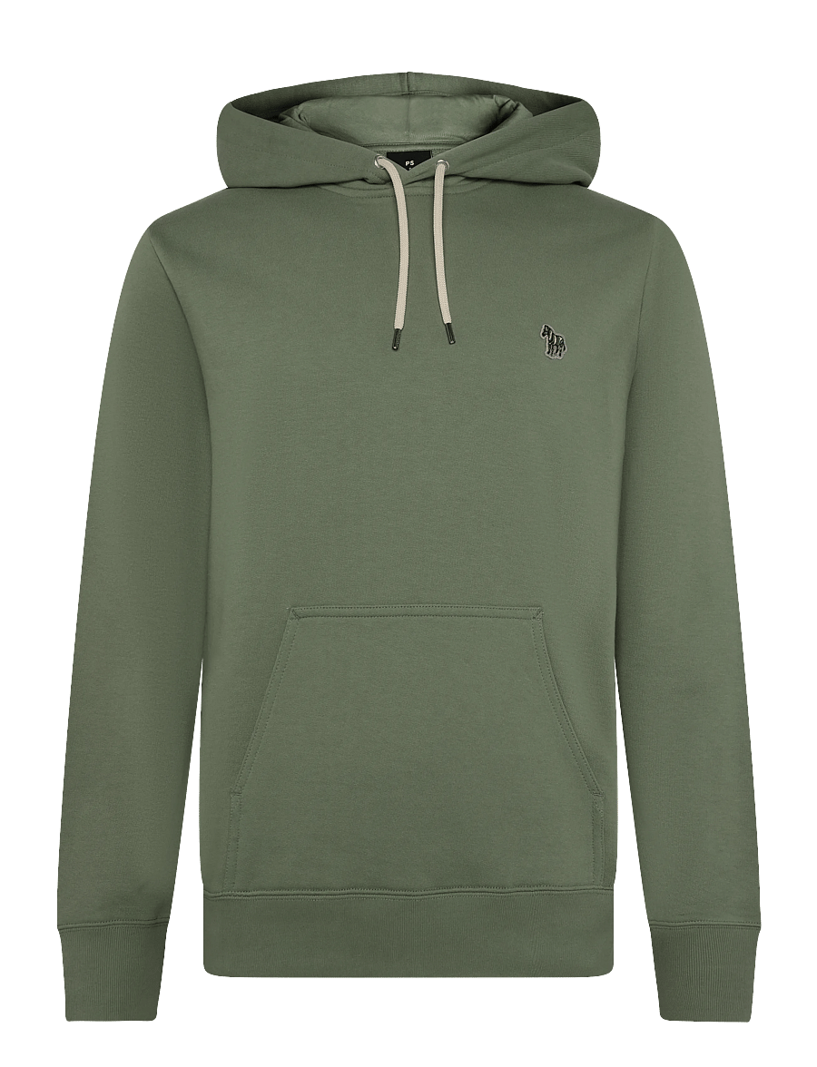 Paul Smith - MENS REG FIT HOODY ZEBRA - kapuutsiga pusad - 34c_lt greyish green - 0