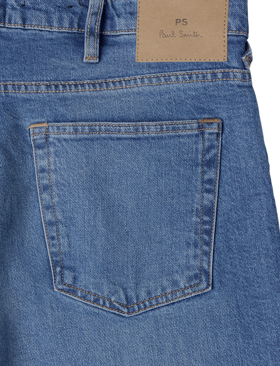 PS Paul Smith - MENS SLIM TAPERED FIT JEAN - tapered jeans - blue_over dyed - 4