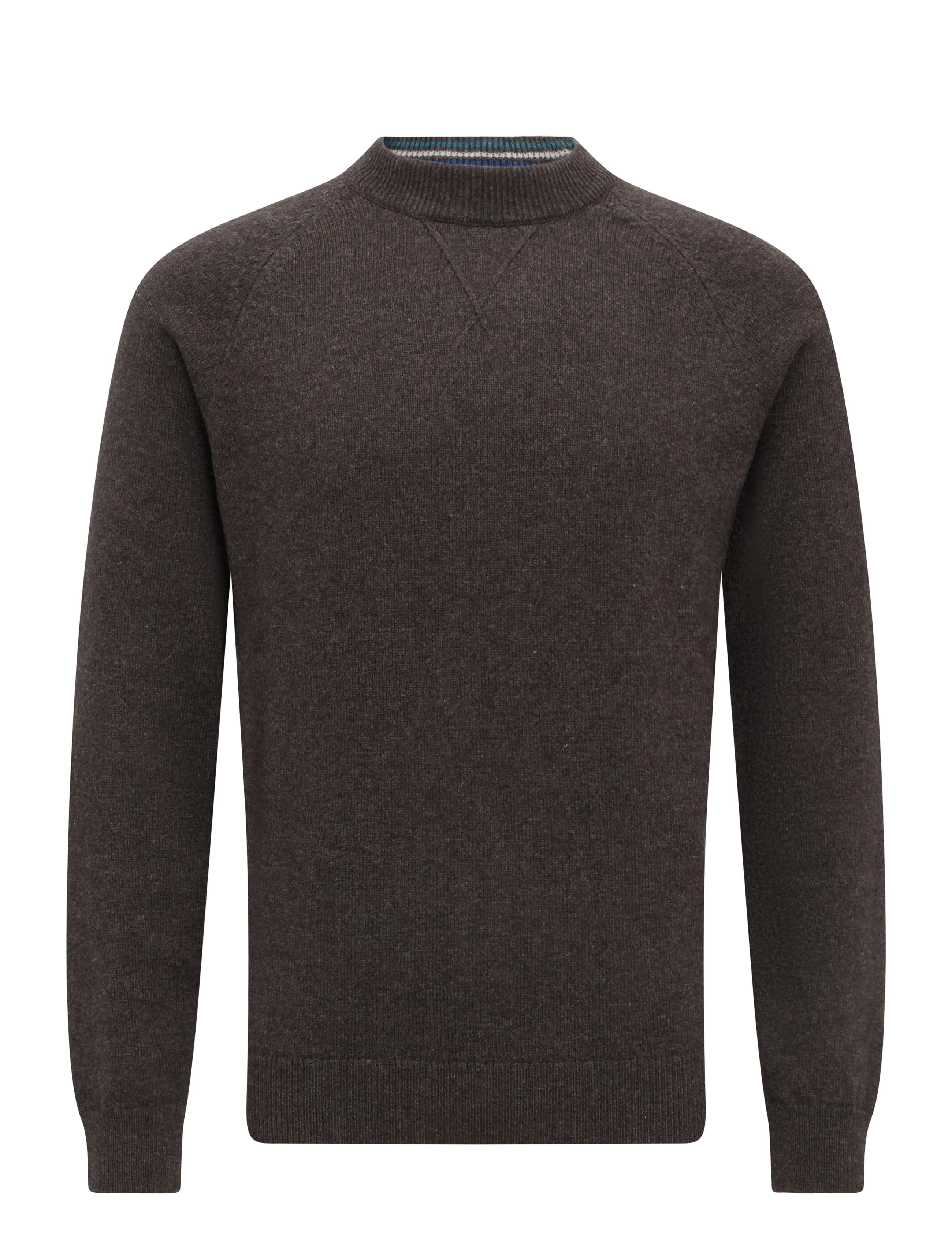 PS Paul Smith MENS SWEATER CREW NECK - PS Paul Smith - DARK BROWN / brown