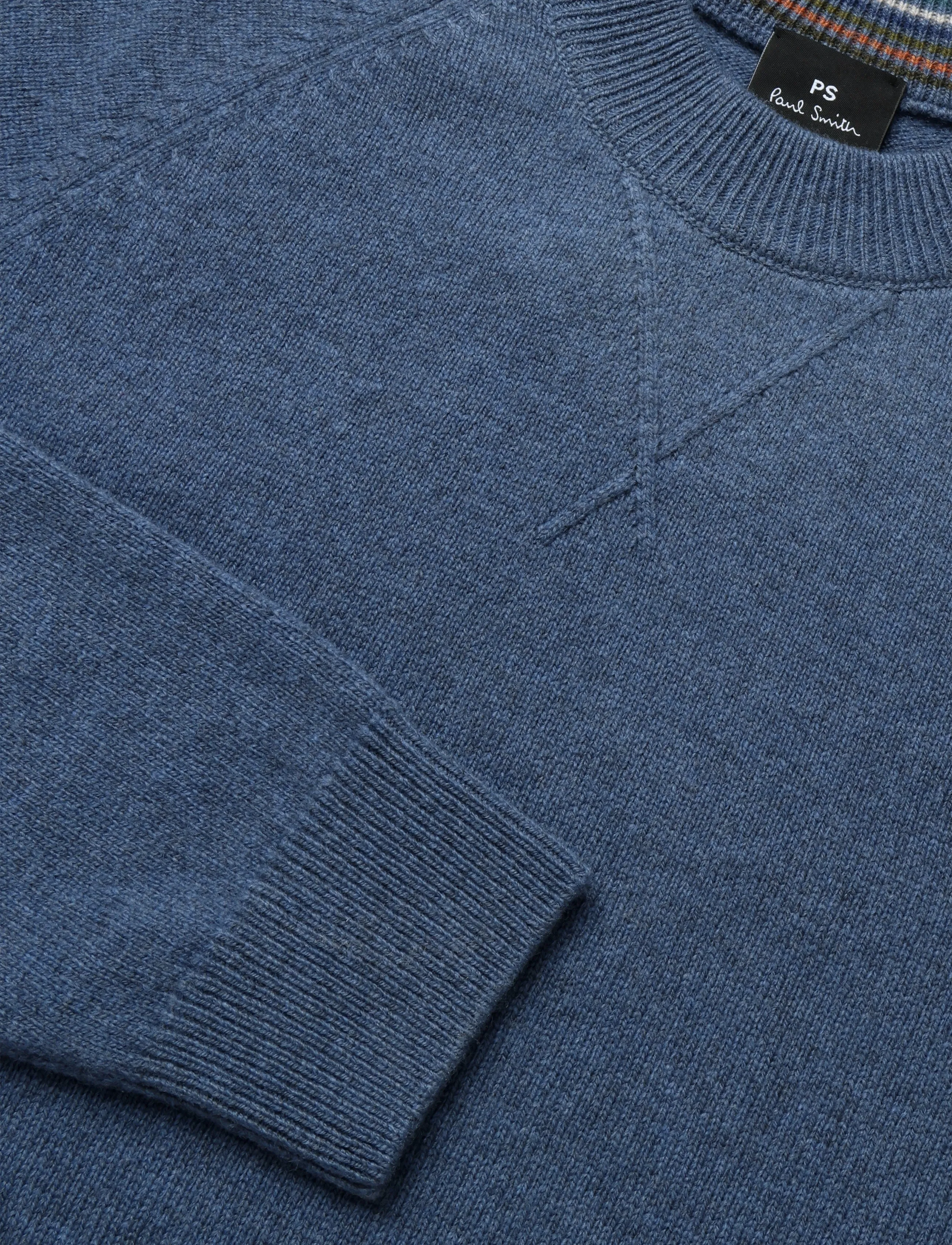 PS Paul Smith - MENS SWEATER CREW NECK - round necks - indigo - 2