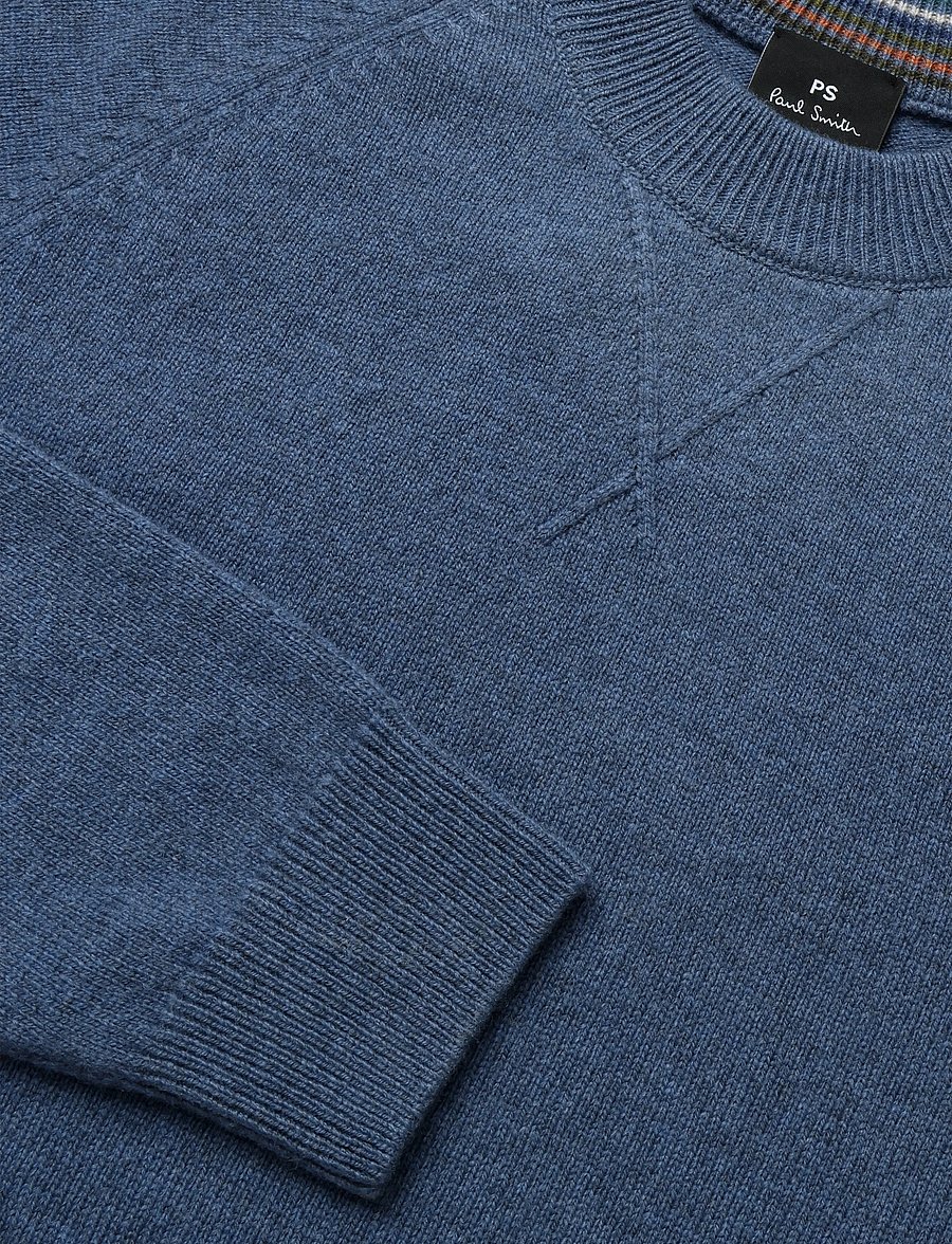 PS Paul Smith - MENS SWEATER CREW NECK - round necks - indigo - 2